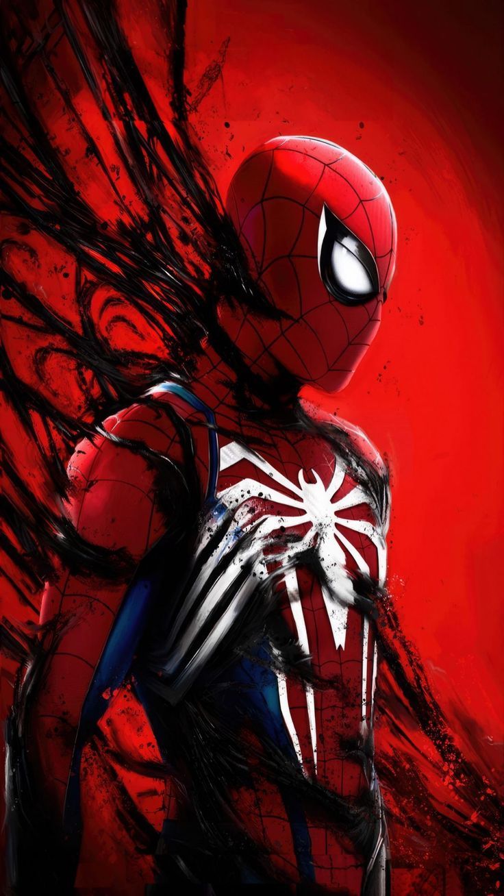 736x1308 Wallpaper Spider Man, Marvel, Superhero, Venom, Red Background, Art, Art 4K By Виталий ??. Download Wallpaper Spider Man, Marvel, Superhero, Venom, Red Background, Art For Free