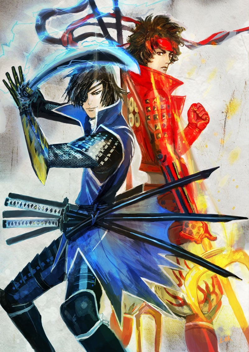 800x1130 Sengoku Basara series 15th anniversary logo, visual