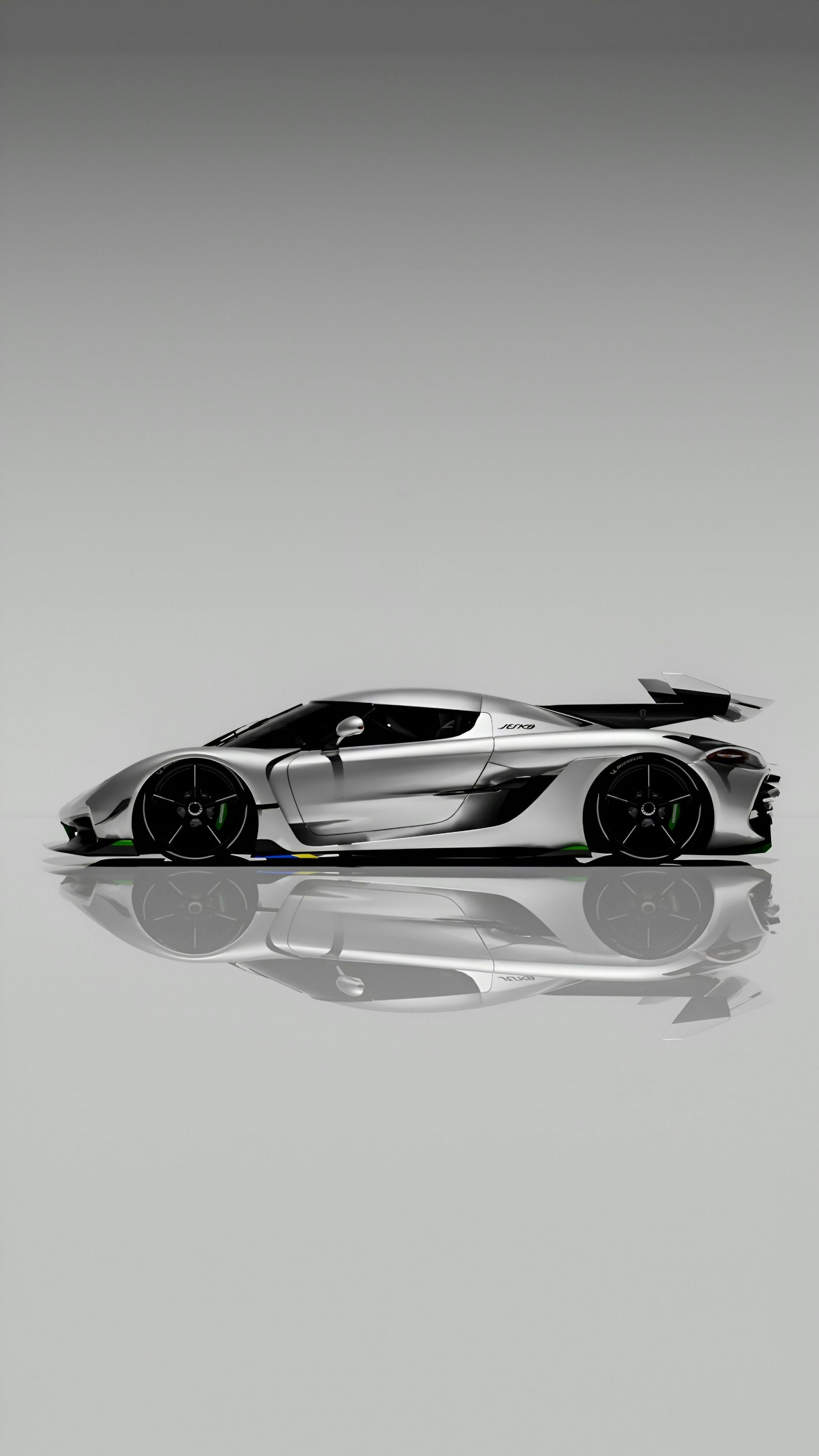 1800x3200 White Car 4k iPhone Wallpaper