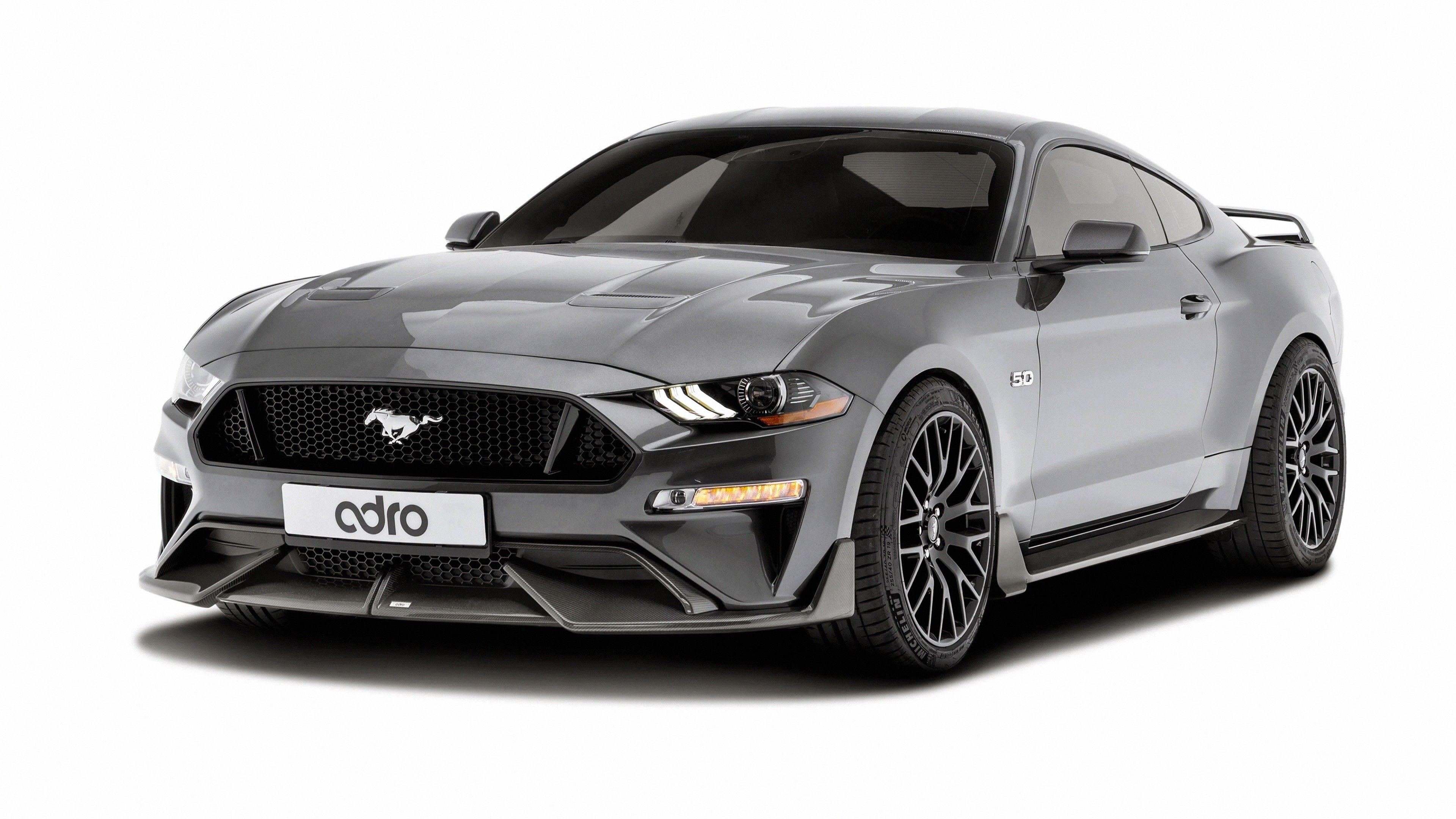 3840x2160 ADRO Ford Mustang Coupe Car White Background 4K HD Cars Wallpaper