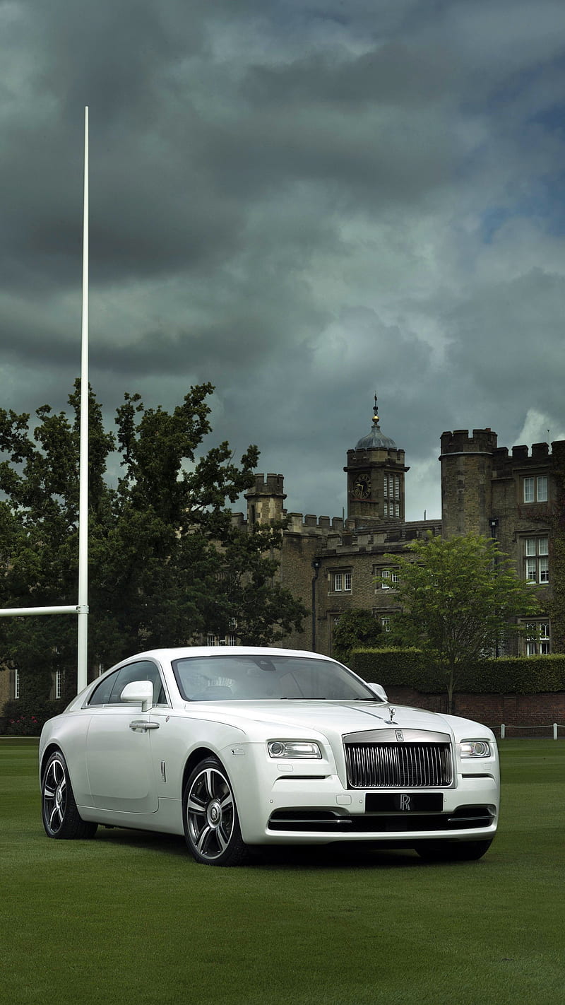 800x1422 HD White Rolls Royce Wallpaper