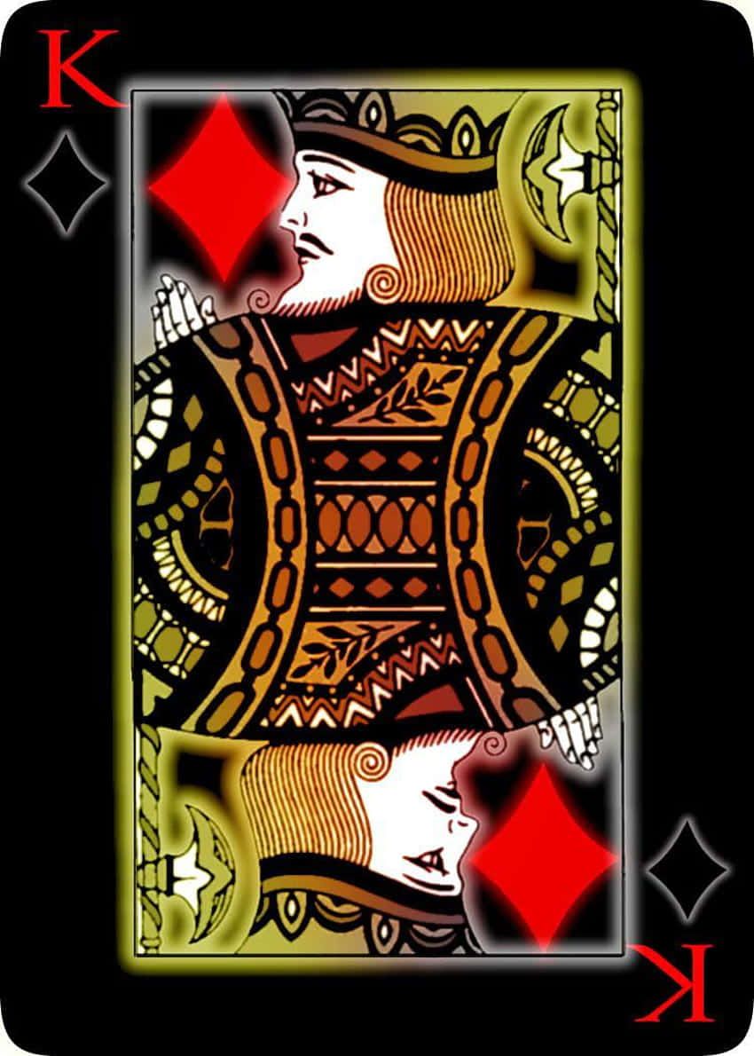 850x1190 Download Jaded Color King Card Wallpaper