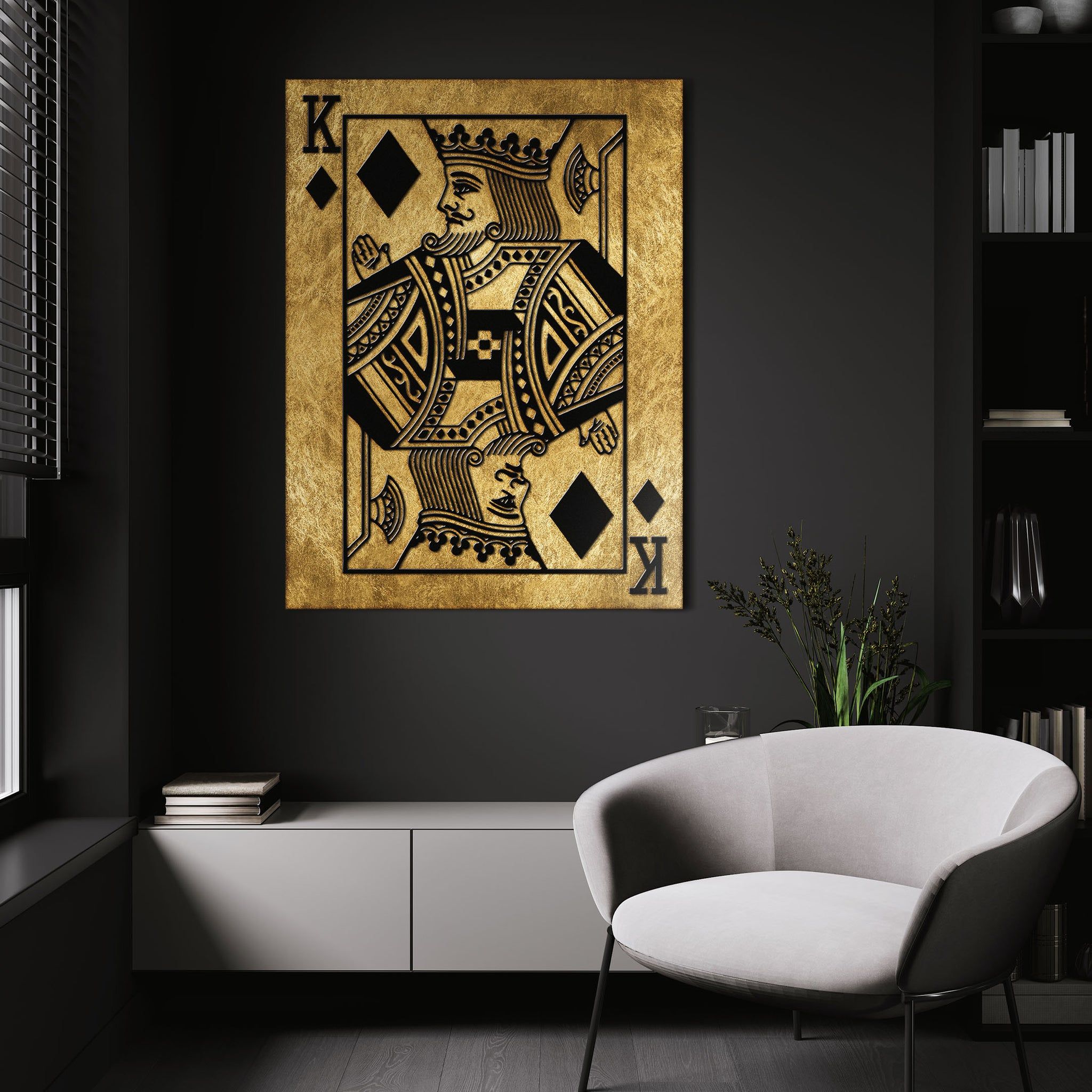 2048x2048 King of Diamonds x 18 / Canvas