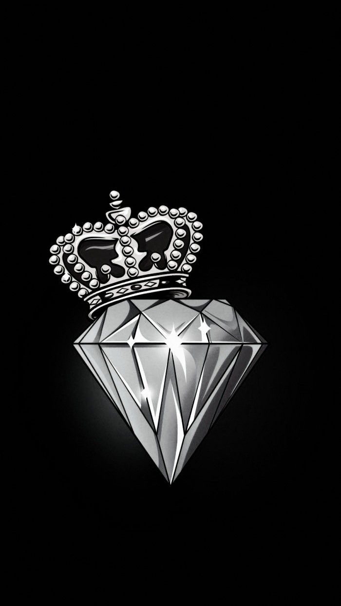 700x1244 Crown Diamond Wall Art. Logo de diamante, Wallpaper de diamante, Logotipo de jóias