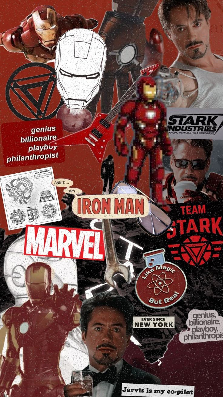 736x1308 For #wallpaper #vibes #vintage #red #marvel #ironman #geniousbillionaireplayboyphilanthropist #art