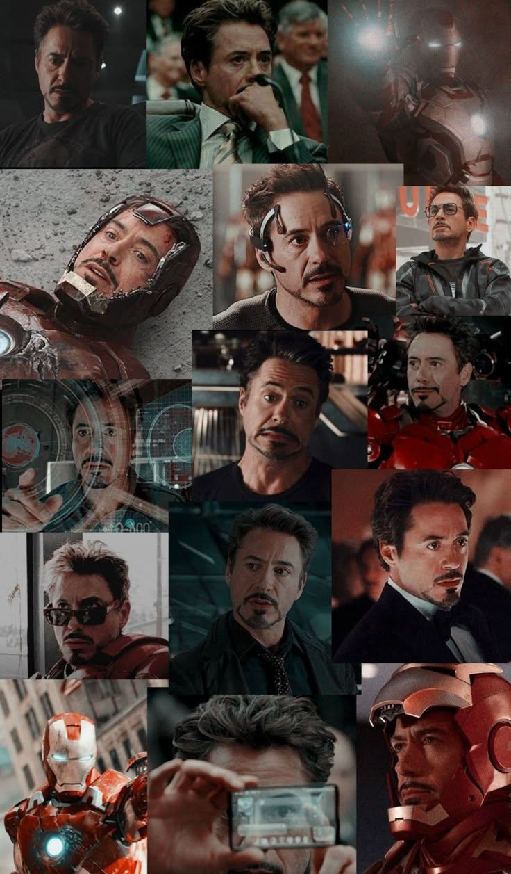 736x1257 Iron Man Collage Wallpaper