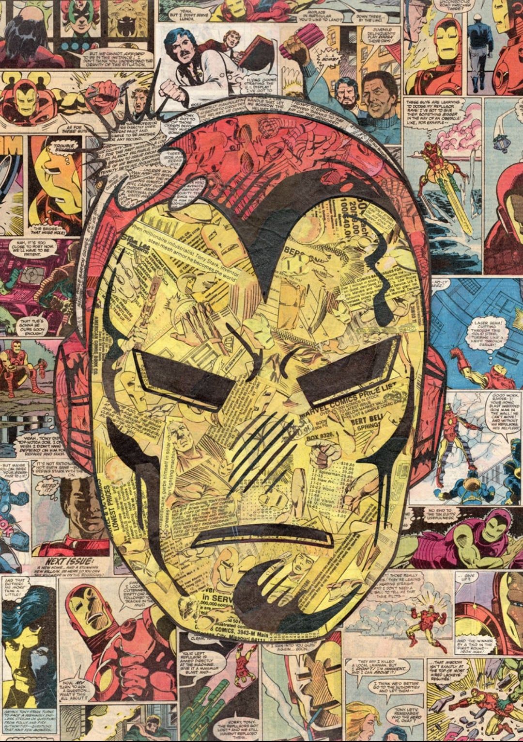 1080x1530 Iron Man comic collage