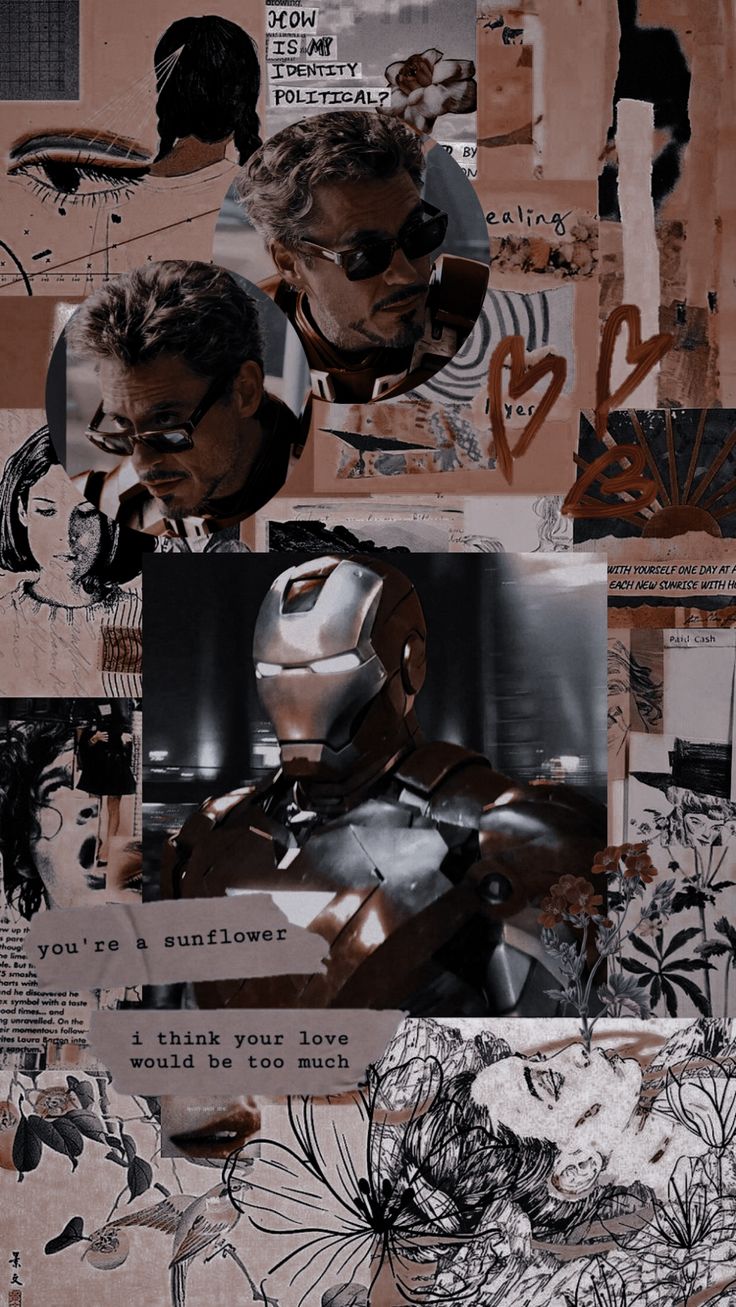 736x1307 Tony Stark Aesthetic Wallpaper