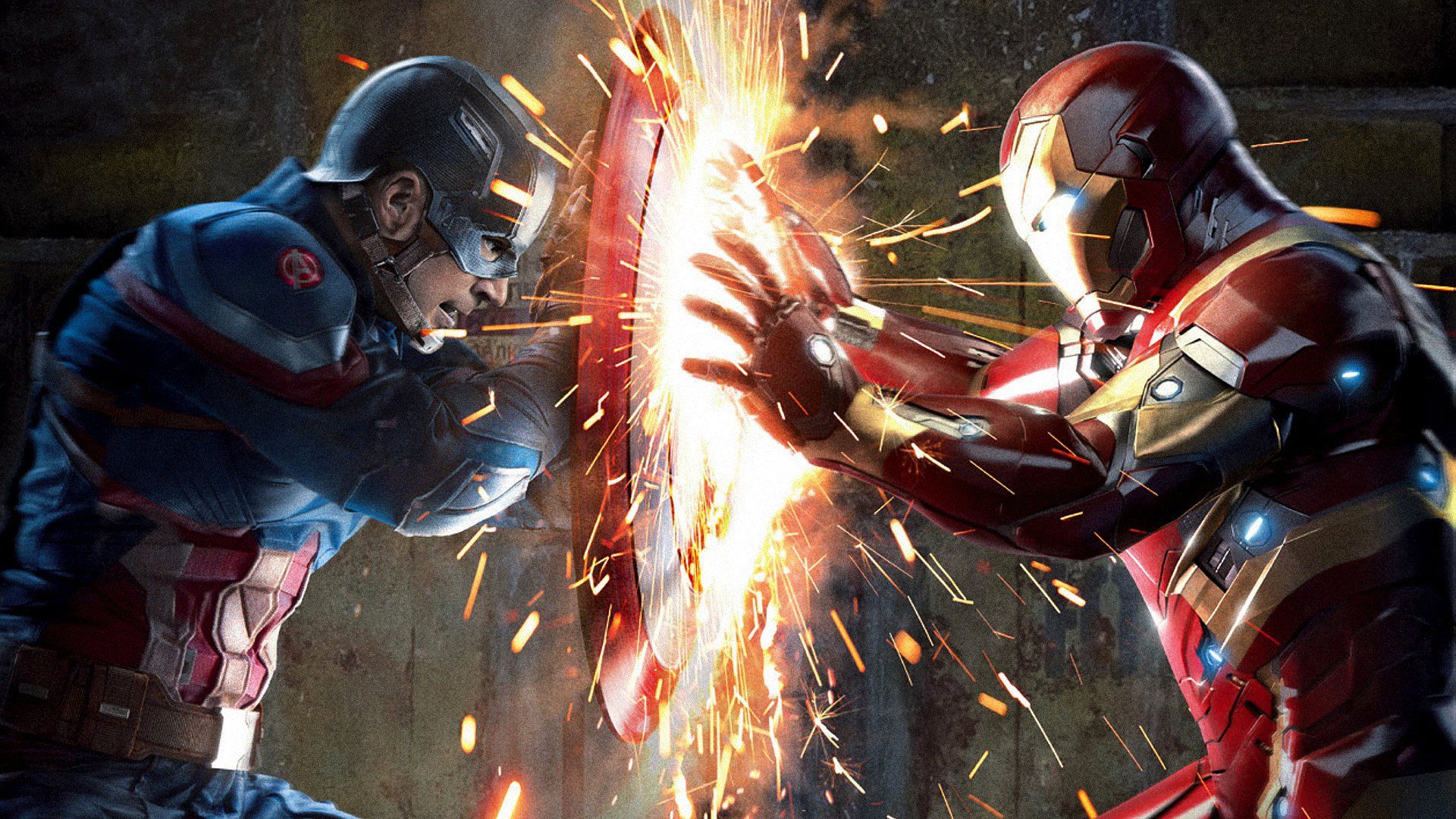 1920x1080 Captain America vs Iron Man HD Wallpaperx1080
