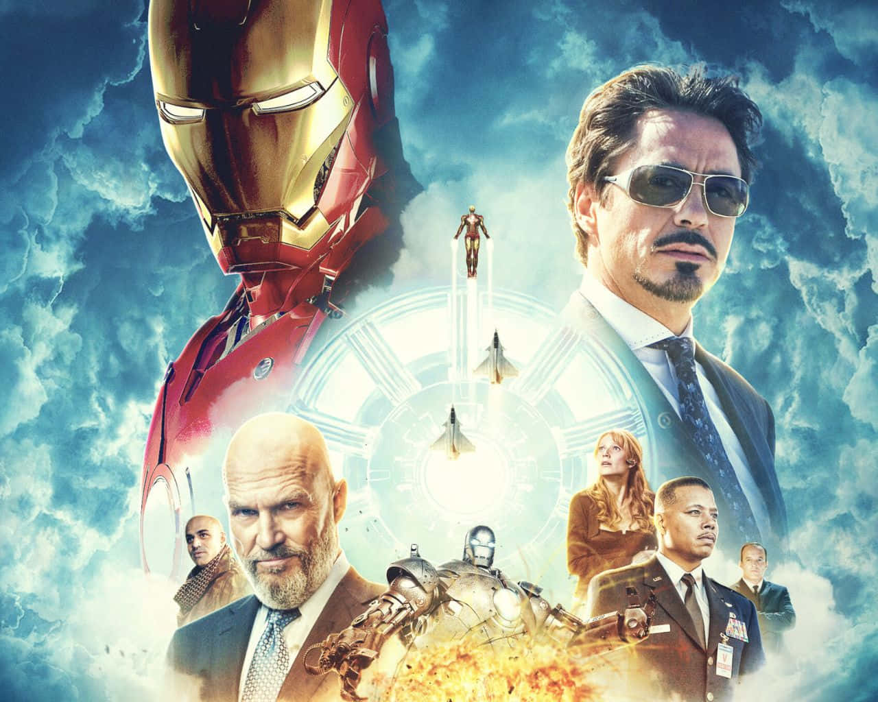 1280x1024 Download Iron Man Face Off With The Iron Monger Wallpaper