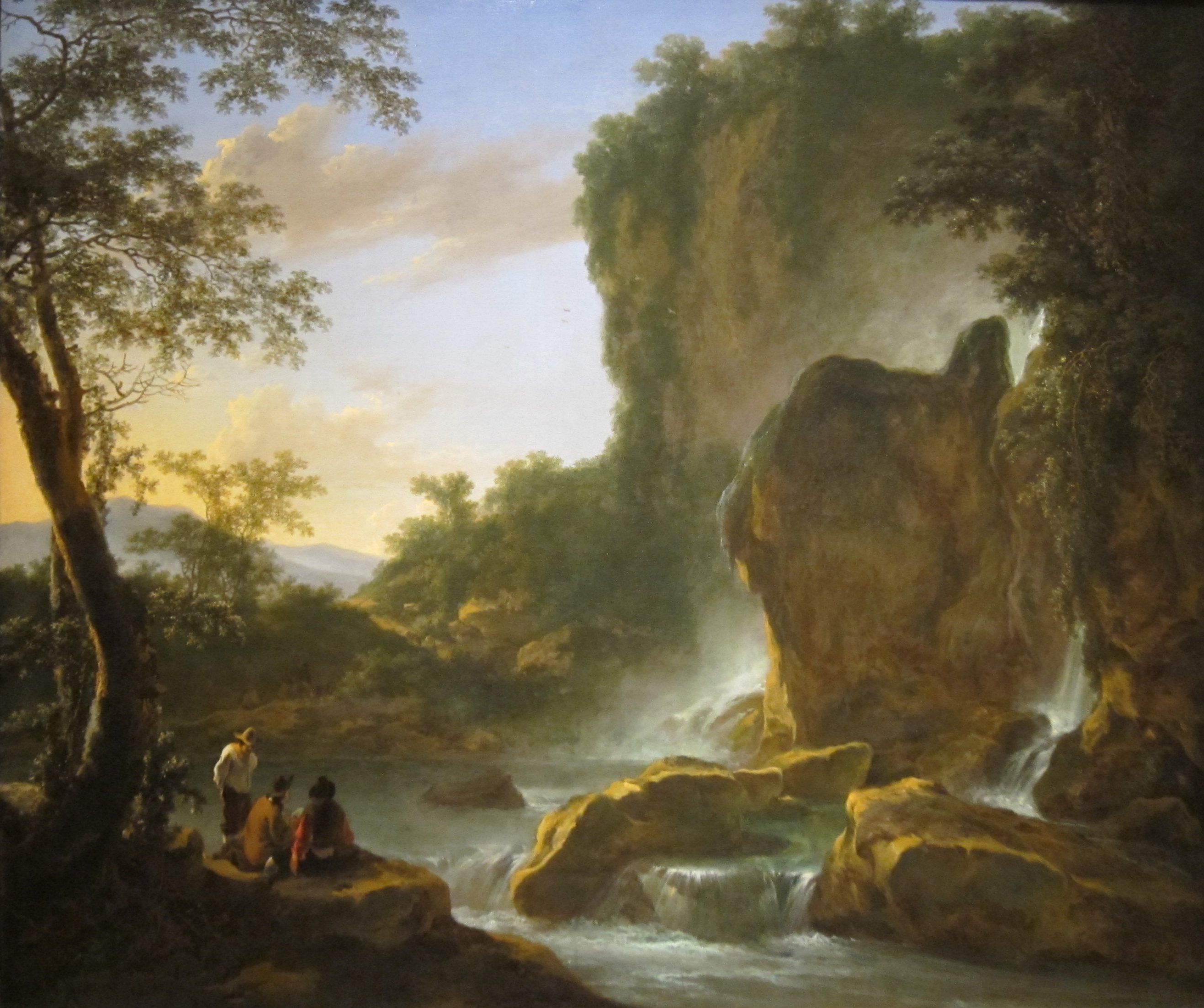 2635x2205 'Italianate Landscape with an Artist Sketching from Nature', oil on canvas painting by Jan Both, c. 1645- Cincinnati Art