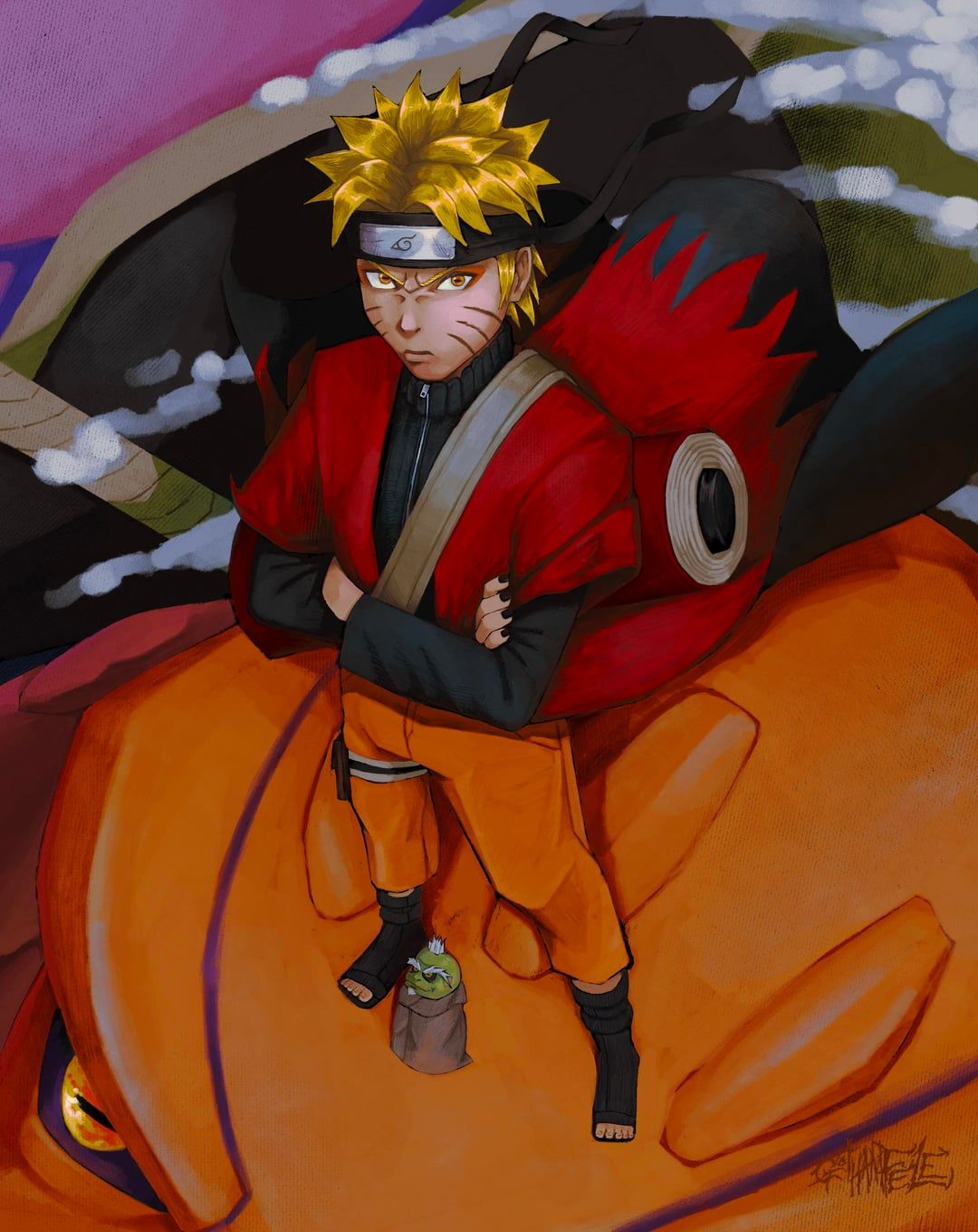 1080x1360 Sage Mode Naruto Art!