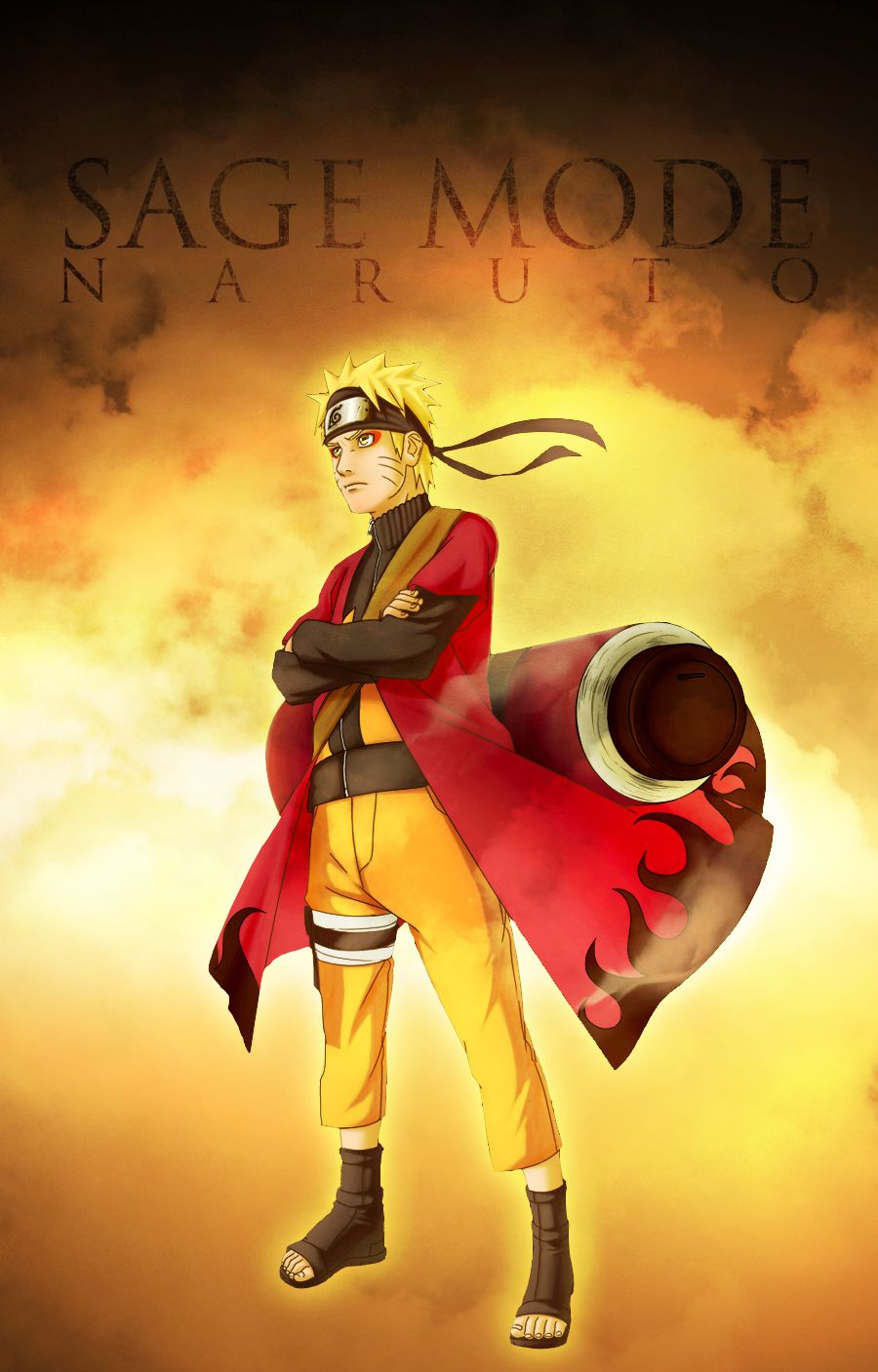 900x1407 Naruto's Sage Mode. Daily Anime Art