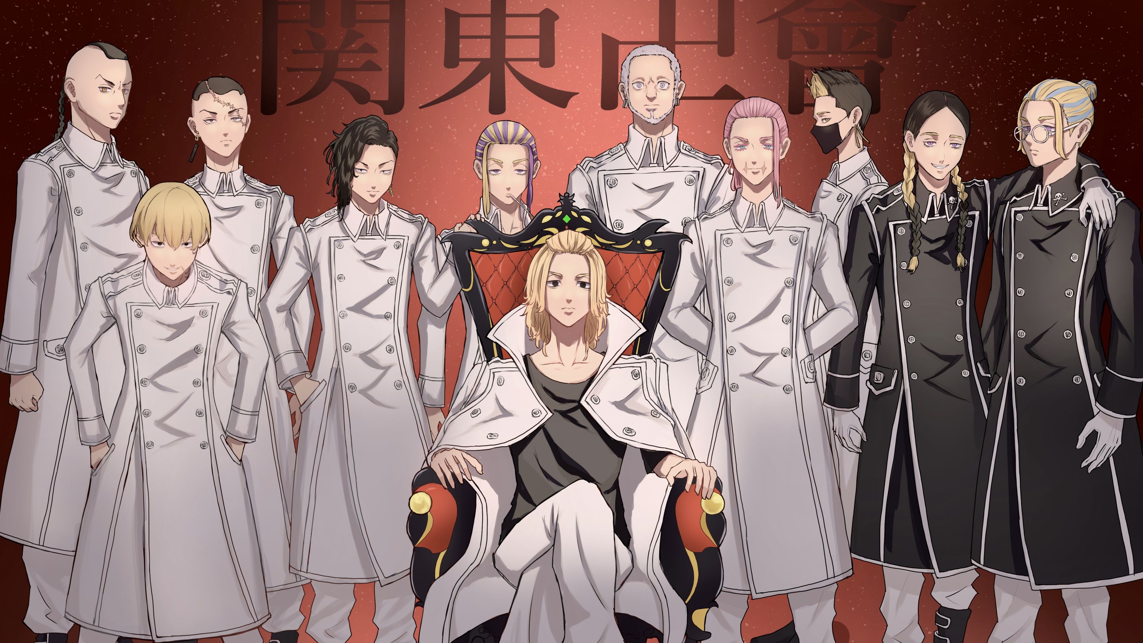 3840x2160 Kanto Manji Gang Wallpaper 4K, Tokyo Revengers, Anime series