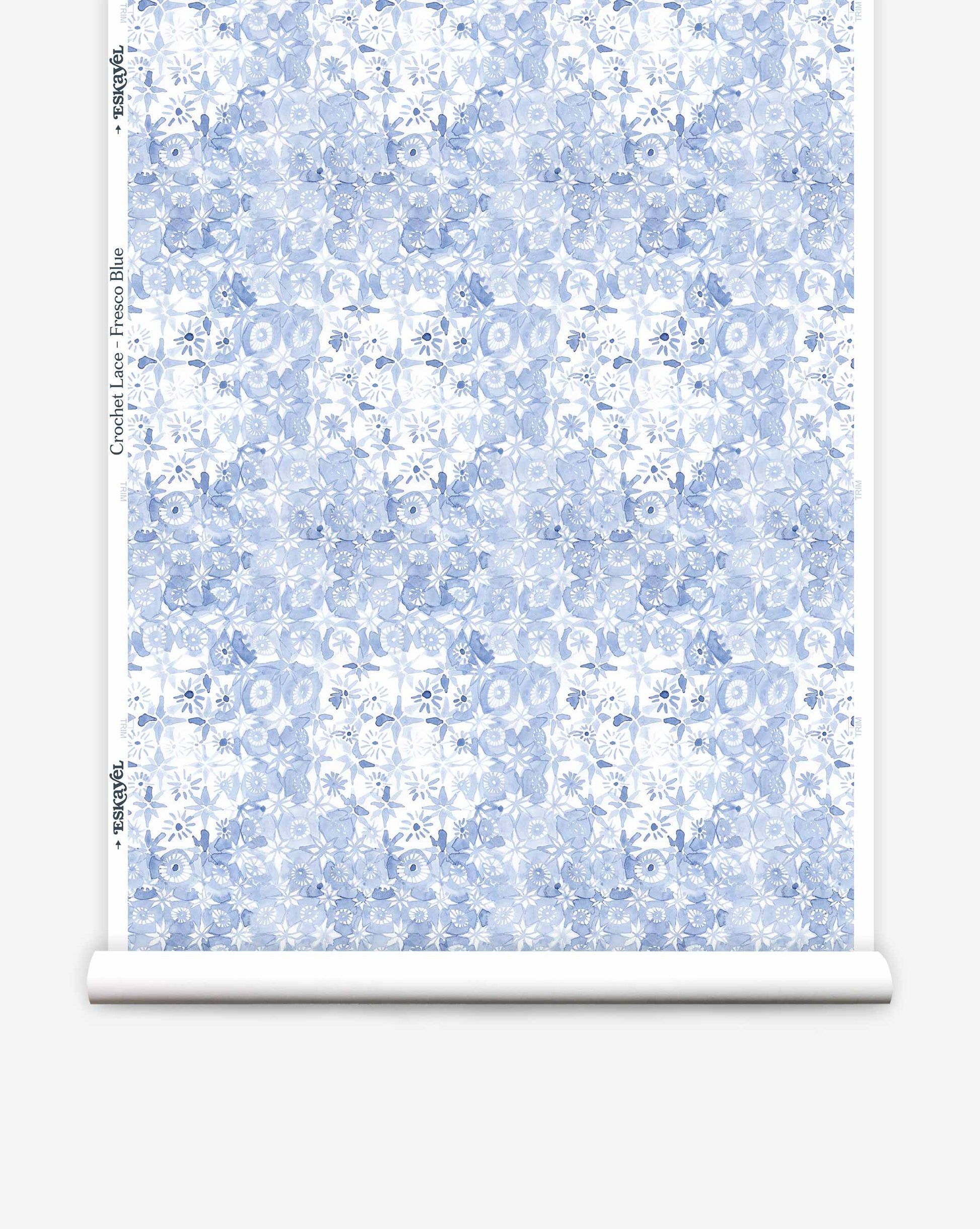 1946x2440 Crochet Lace Wallpaper.. Fresco Blue