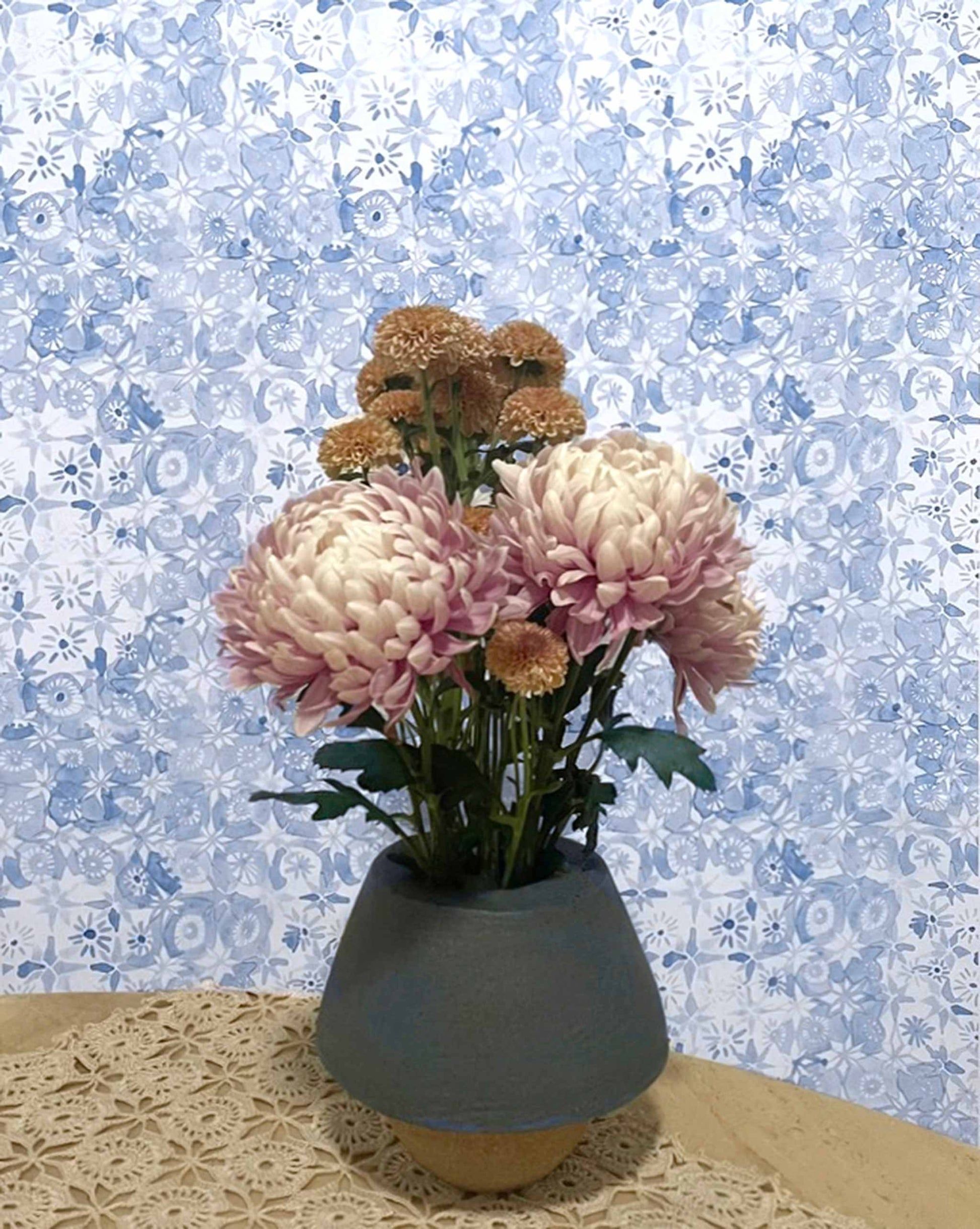 1946x2440 Crochet Lace Wallpaper.. Fresco Blue