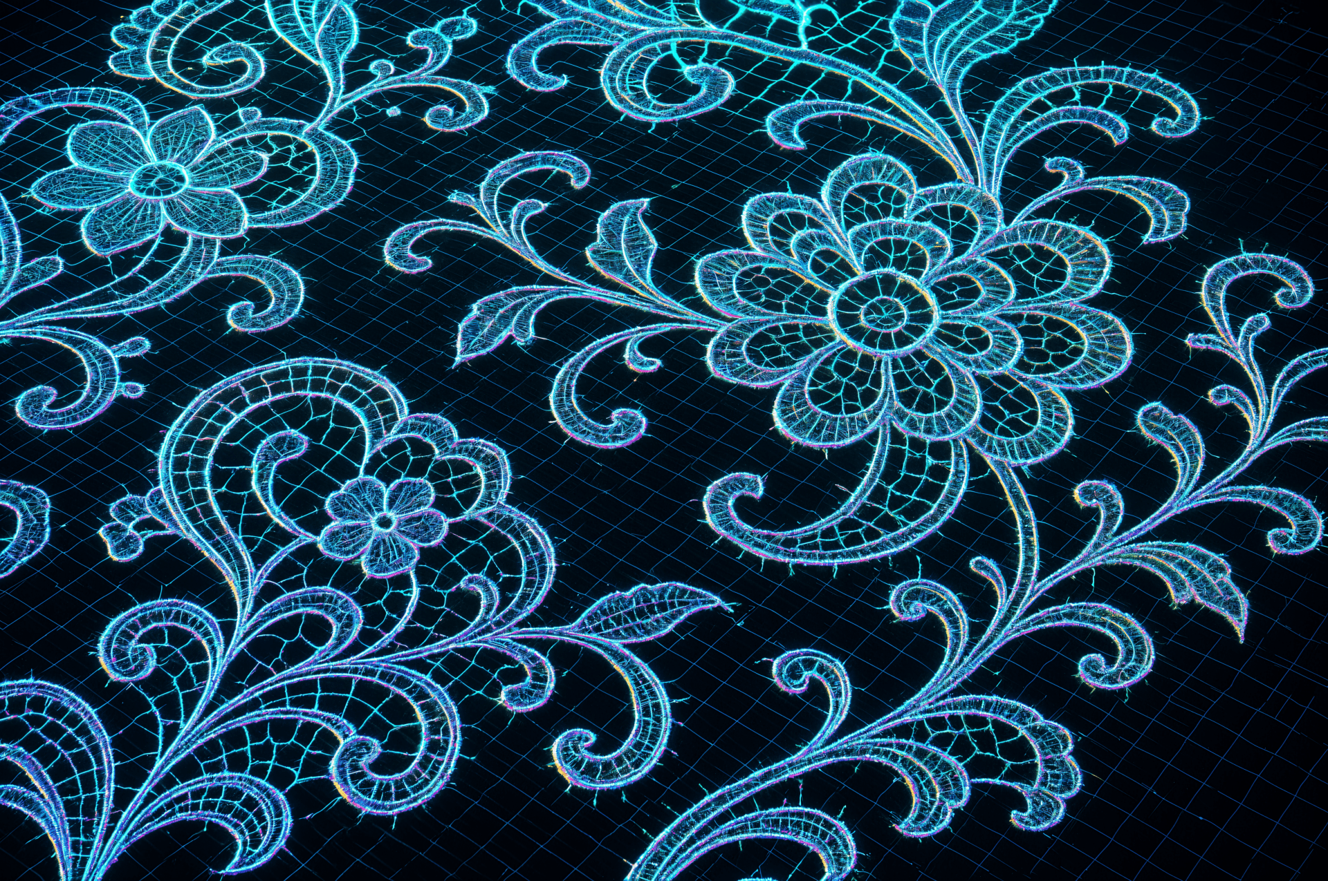 1920x1275 Neon Lace Bloom