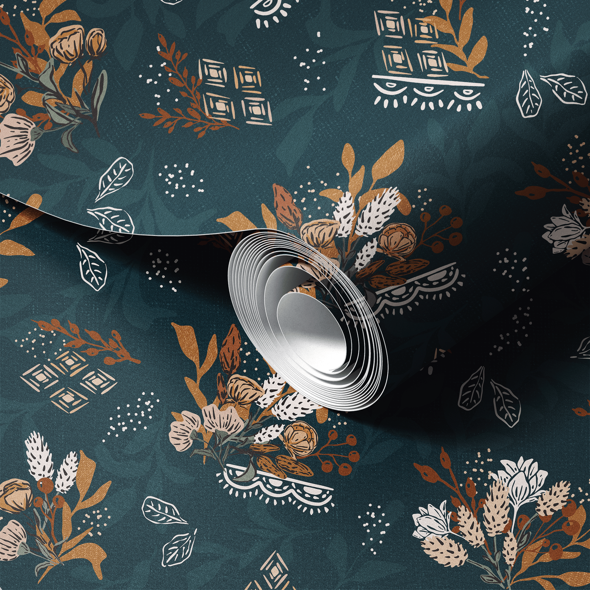 1946x1946 Boho Florals and Lace Peel and Stick Wallpaper