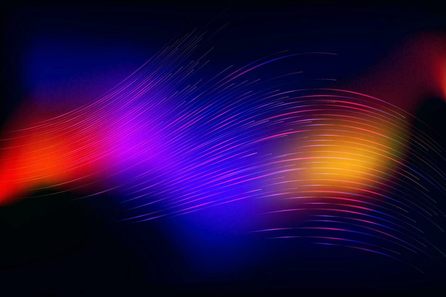 1470x980 abstract background with bright colorful lines light effect black color, blue orange red yellow wave technology wallpaper