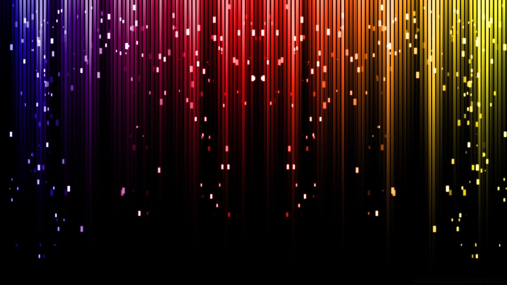 1920x1080 Bright Colored Stripes On A Black