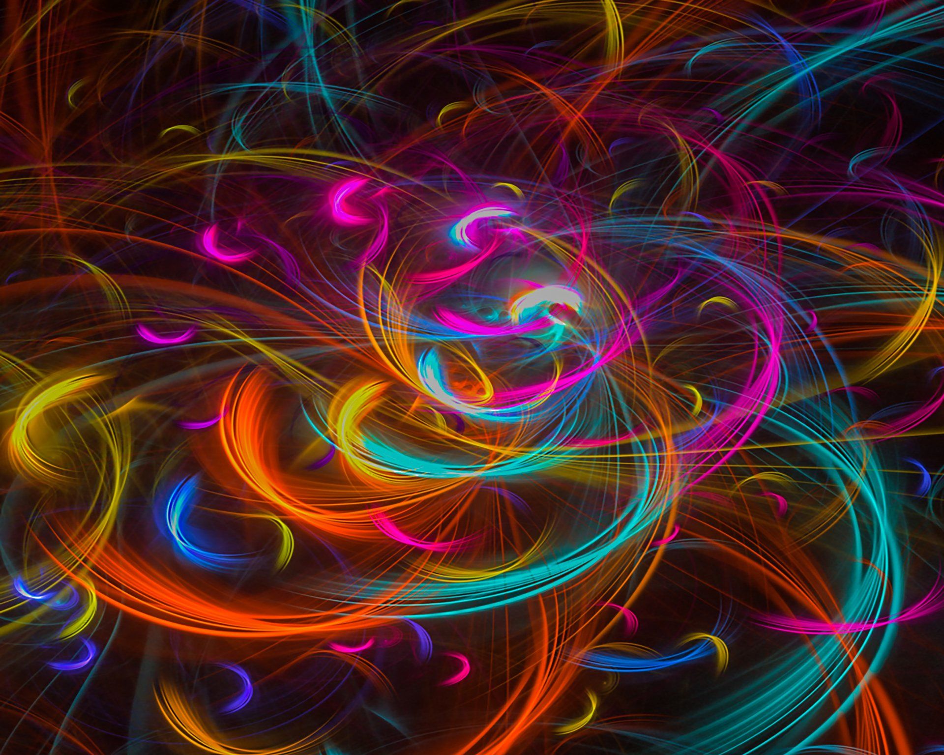 1920x1536 4K Ultra HD Bright Fractal Burst: Colorful Abstract Energy Wallpaperx4800