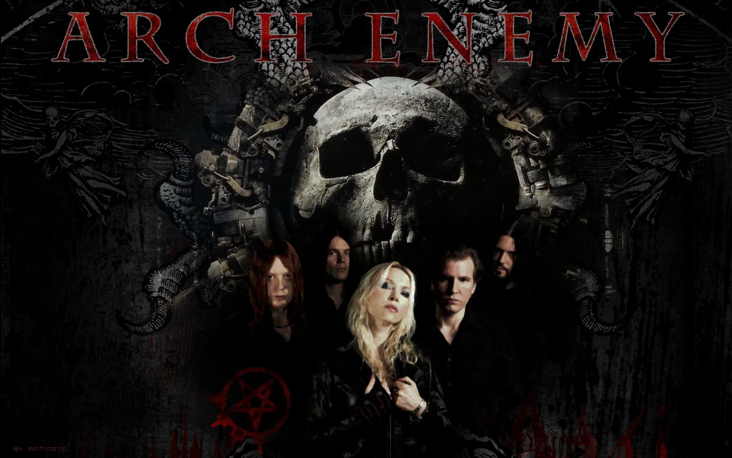 1440x900 arch, Enemy, Groups, Bands, Heavy, Metal, Death, Hard, Rock, Music, Entertainment, Angela, Gossow, Skulls, Album, Covers Wallpaper HD / Desktop and Mobile Background