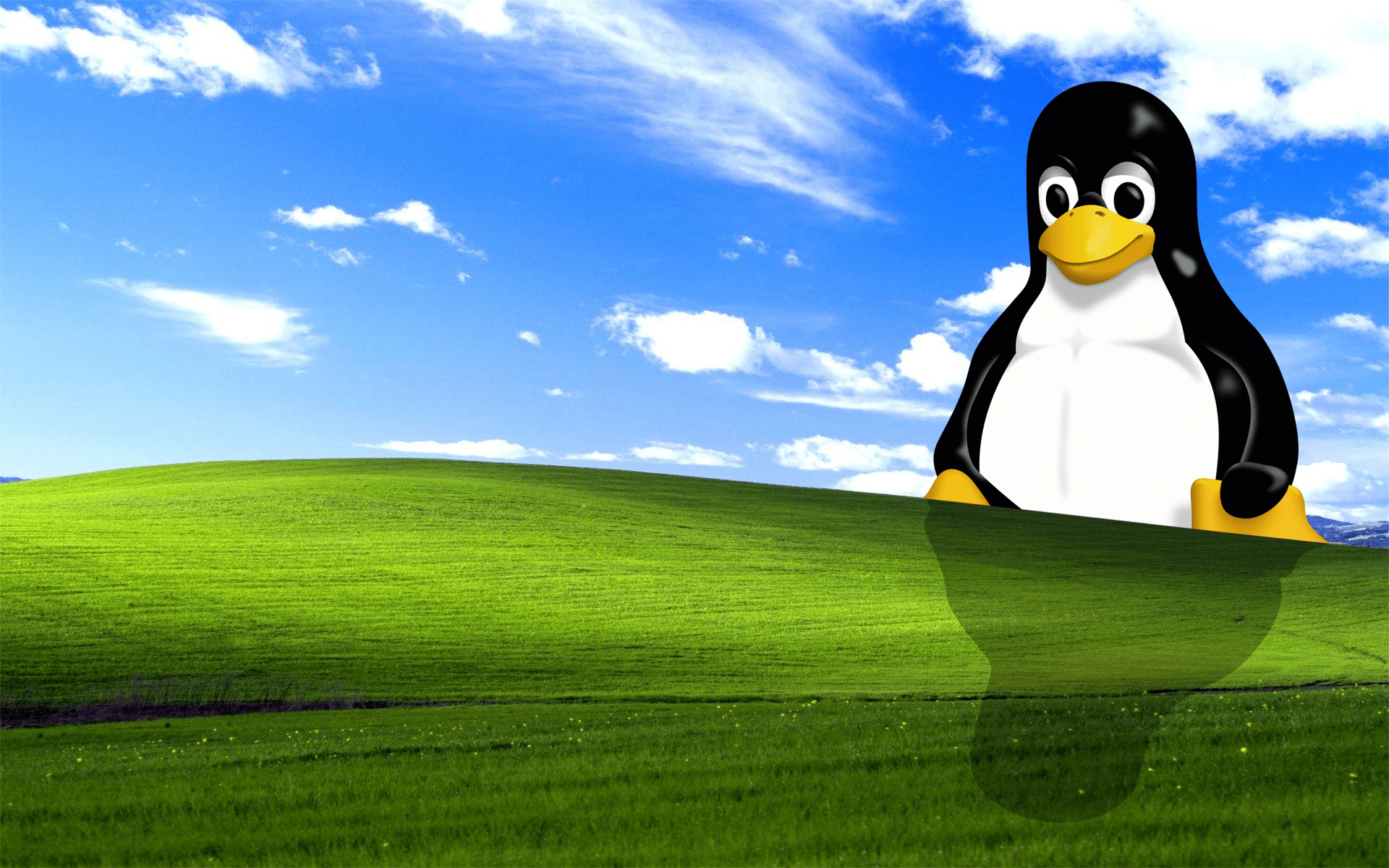 1920x1200 I did this XP wallpaper for Linux. For some reason I find 'em really cool