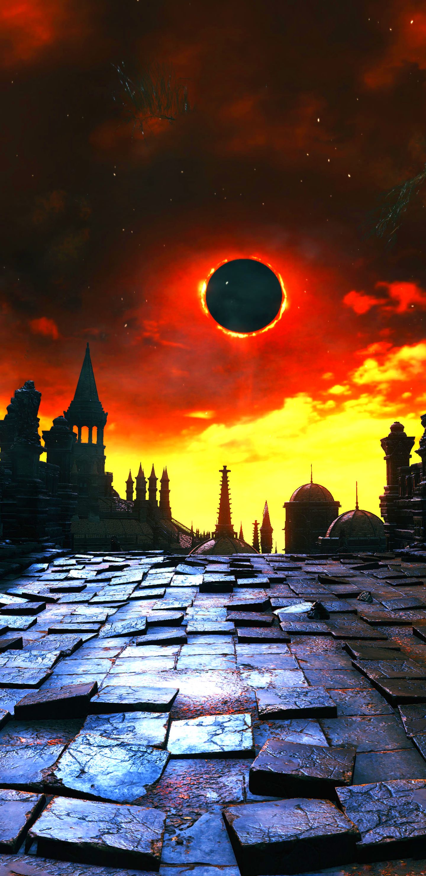 1440x2960 Phone wallpaper: Eclipse, Dark Souls Iii, Video Game, Dark Souls 1137187