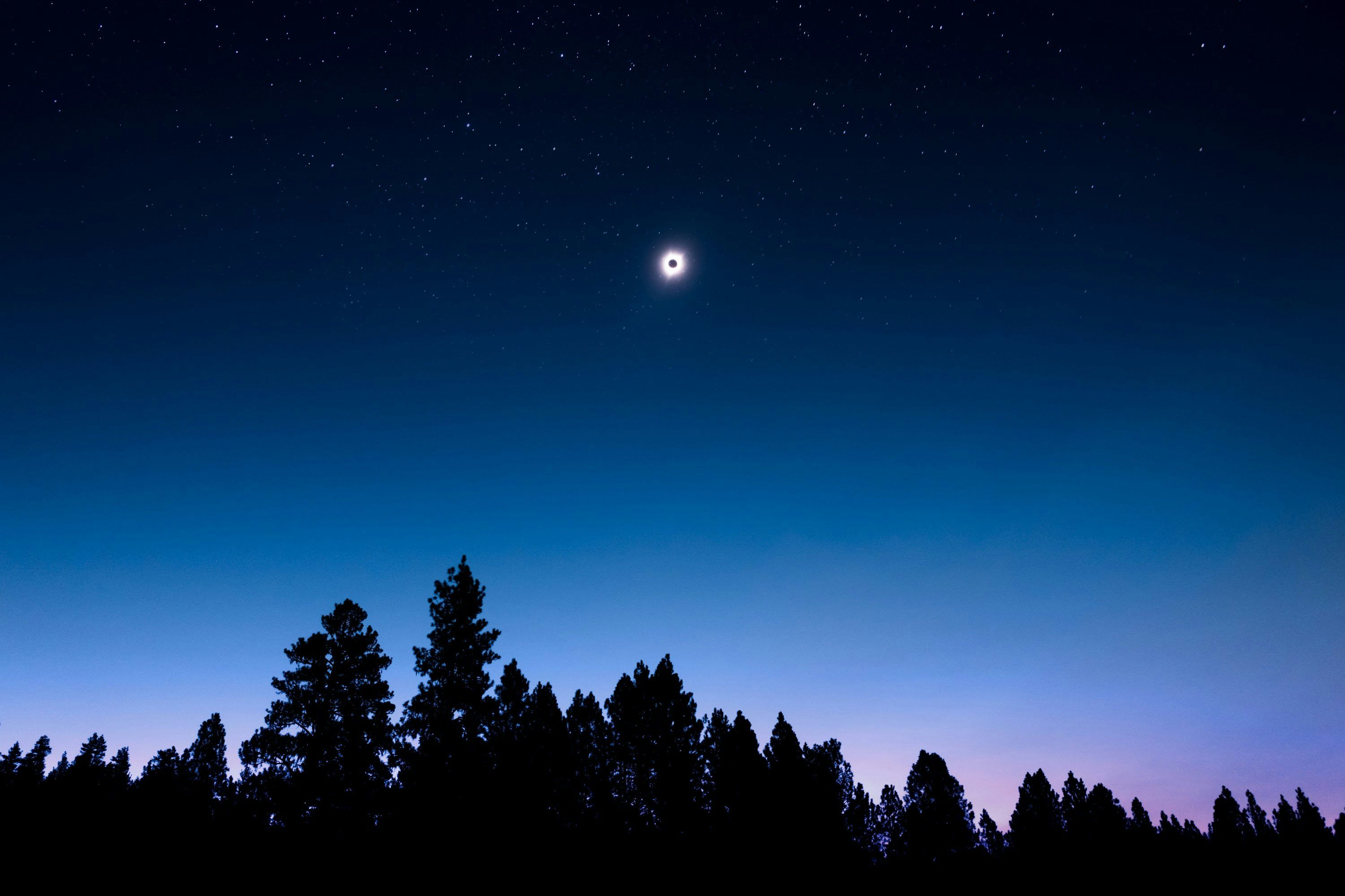 3000x2000 Lunar eclipse view during night time
