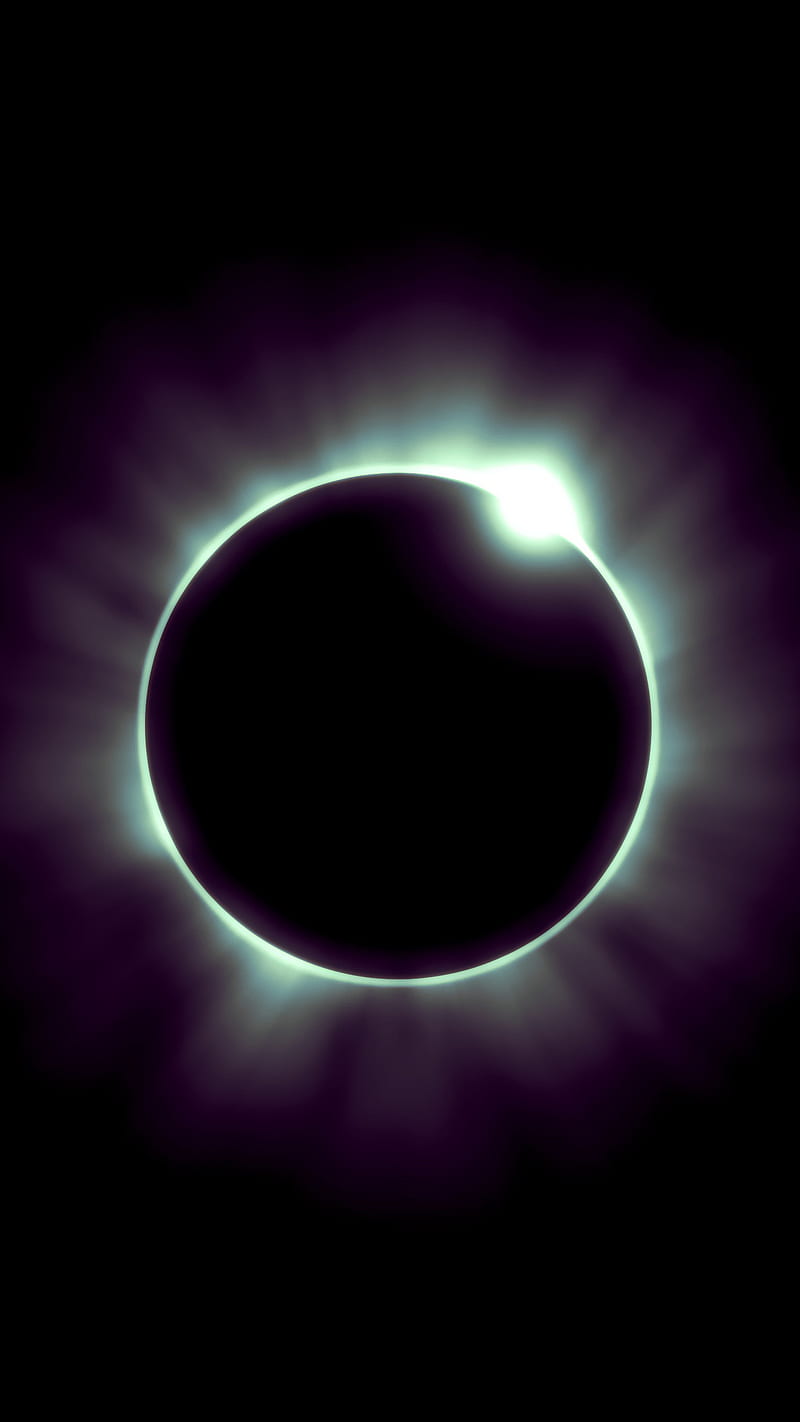 800x1422 Solar eclipse abstract, blue, honor, HD phone wallpaper