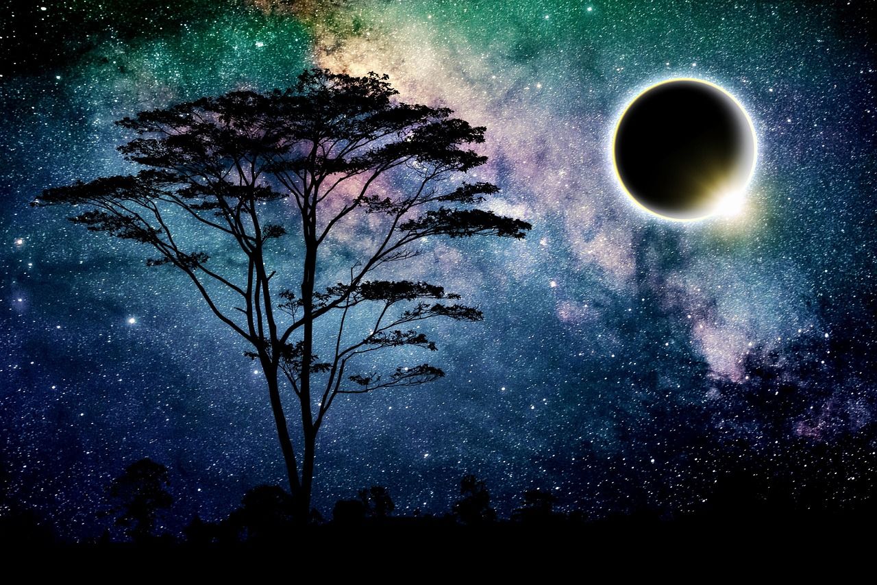 1280x854 Download Eclipse Solar Eclipse Galaxy. Royalty Free Stock Illustration Image