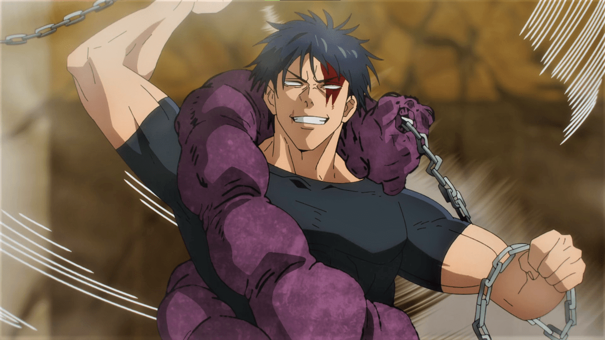 1200x675 Anime jujutsu kaisen fushiguro toji chains demon face Custom Gaming Mat Desk