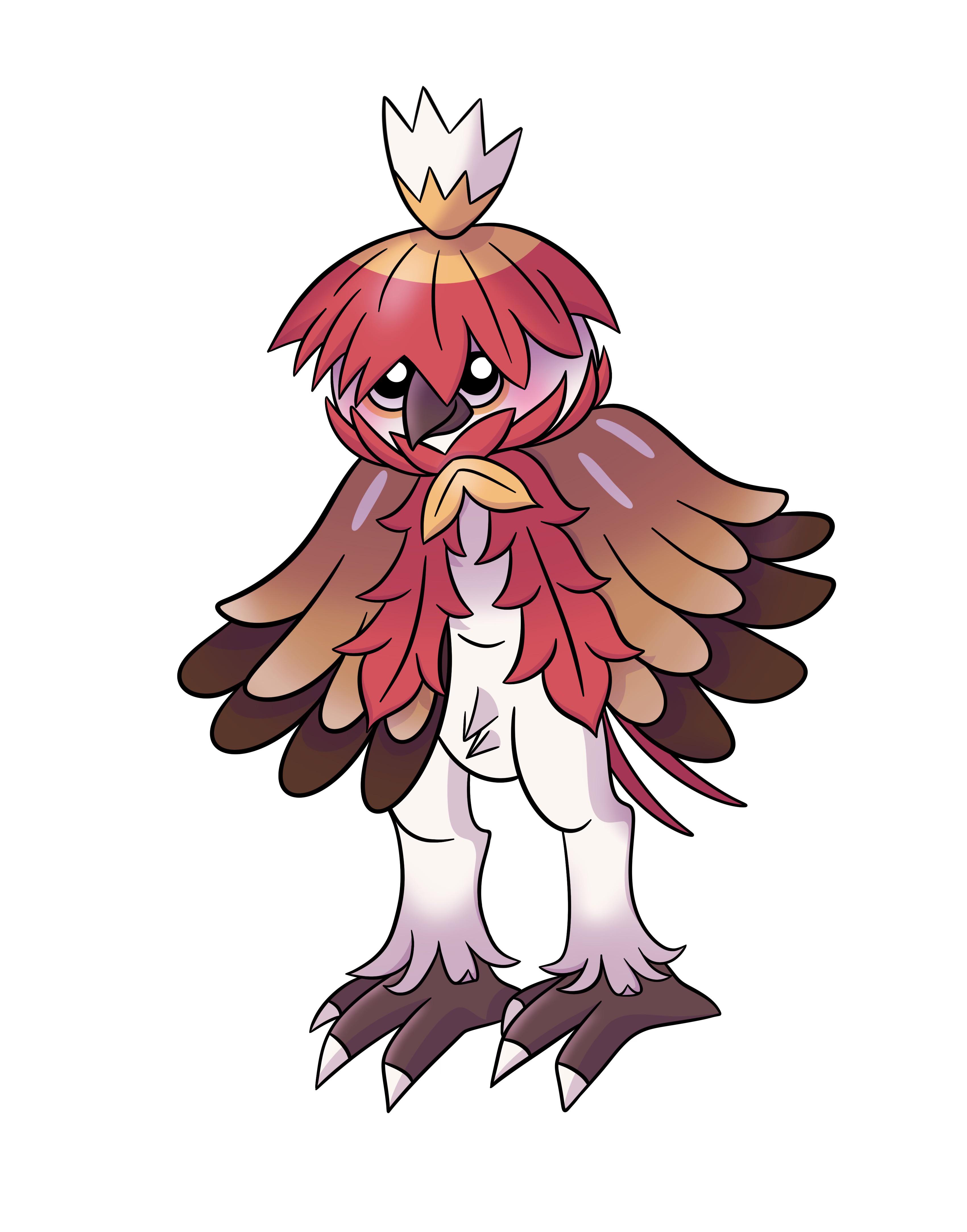 3401x4333 A quick hisuian decidueye drawing I did because he's so cute