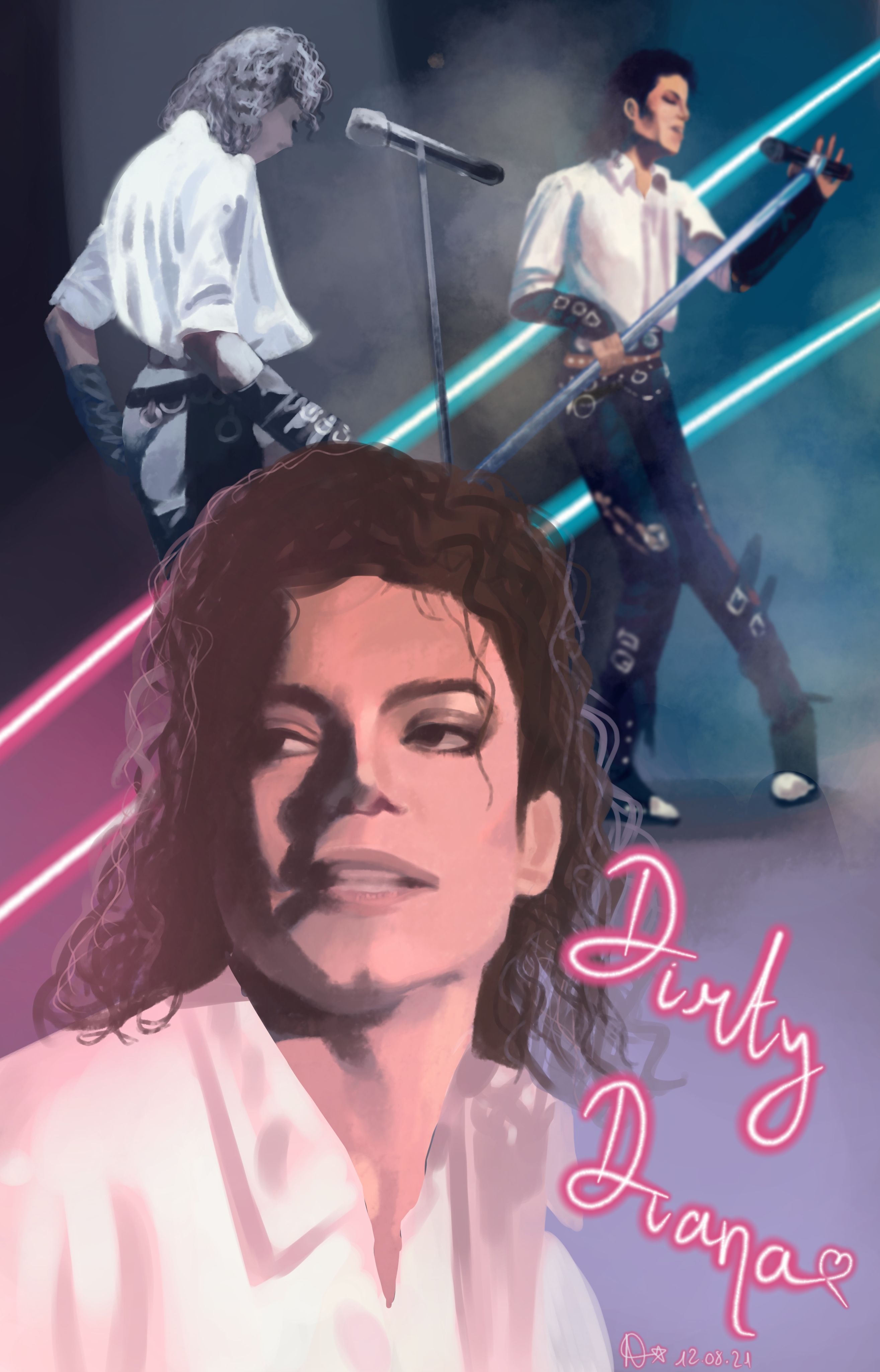 2629x4096 Michael Jackson Dirty Diana Wallpaper