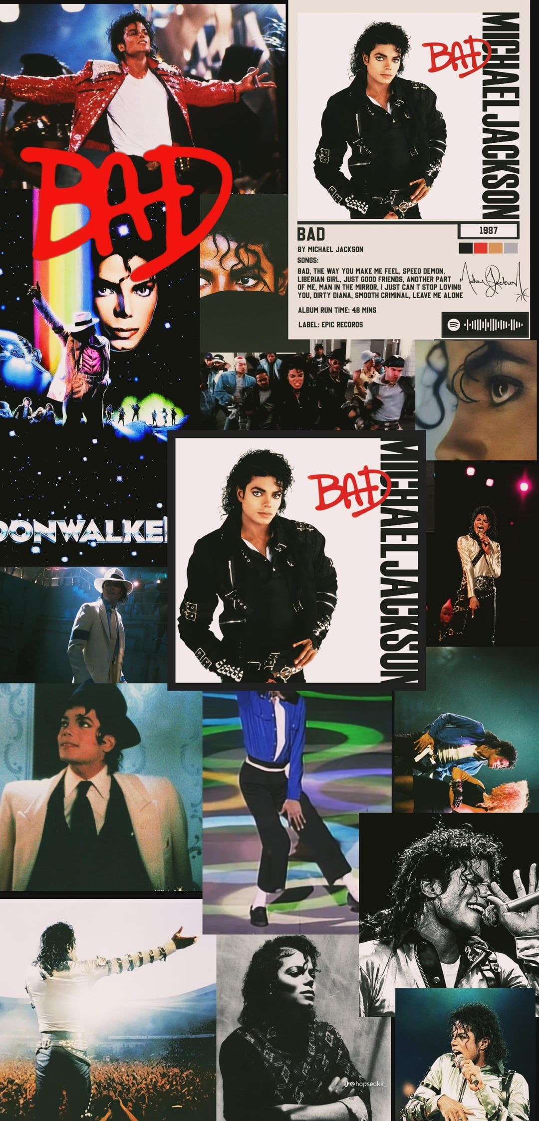 1080x2245 Michael Jackson Collage Wallpaper