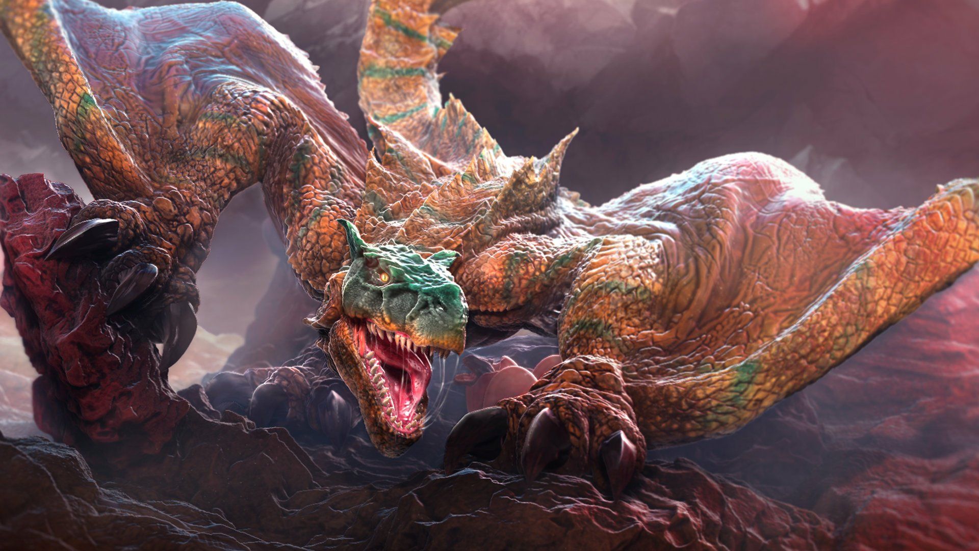 1920x1082 HD Wallpaper of Tigrex from Monster Hunter 4 Ultimate