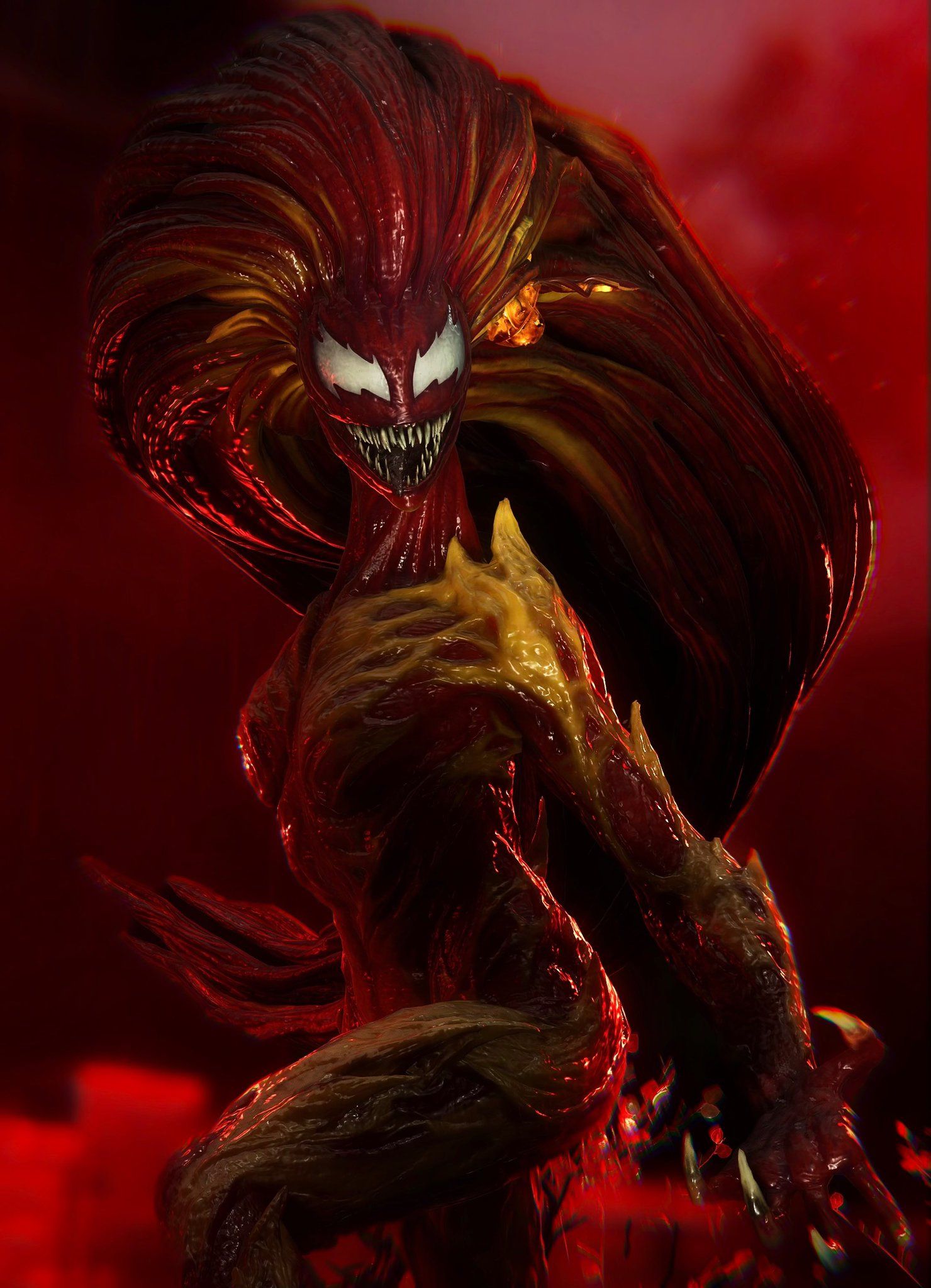 1480x2048 Scream Symbiote Wallpaper
