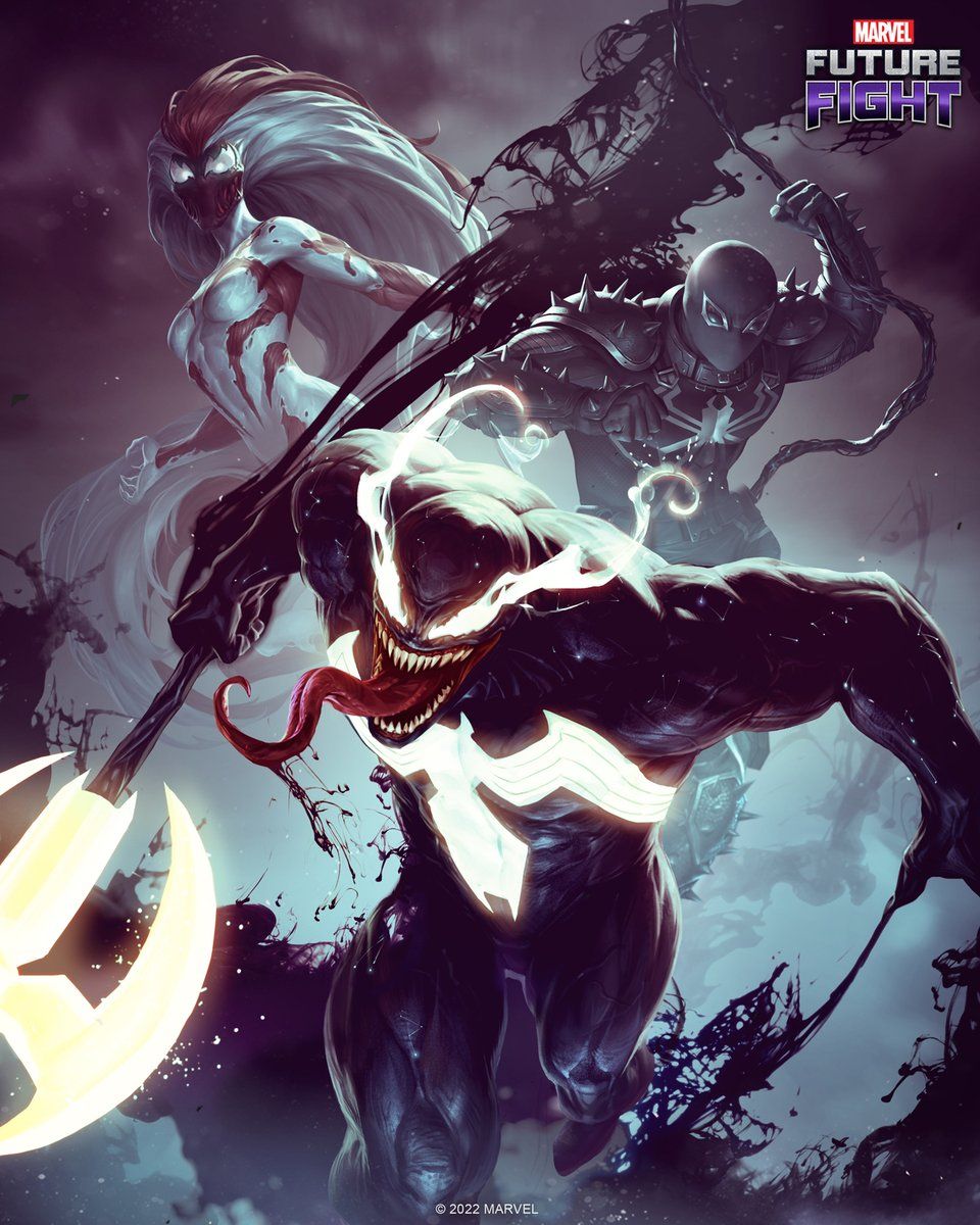 960x1200 Download these exclusive MARVEL Future Fight wallpaper featuring Agent Venom, Venom and Scream! #MarvelFutureFight