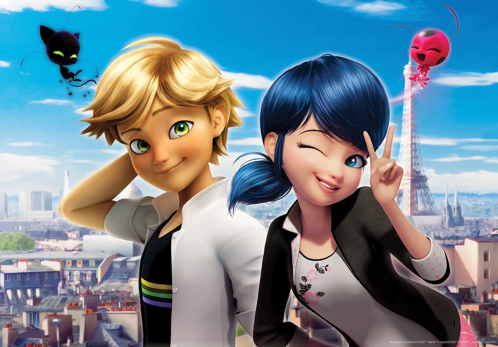 1600x1115 Marinette And Cat Noir Wallpaper