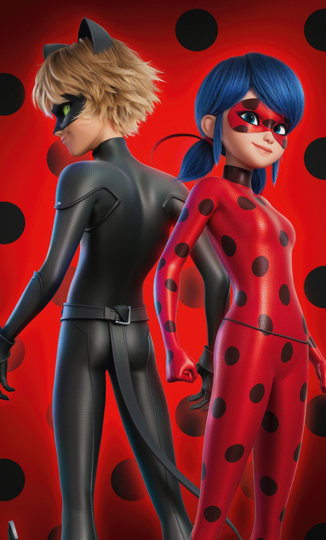1280x2120 Ladybug And Cat Noir iPhone , HD 4k Wallpaper, Image, Background, Photos and Picture