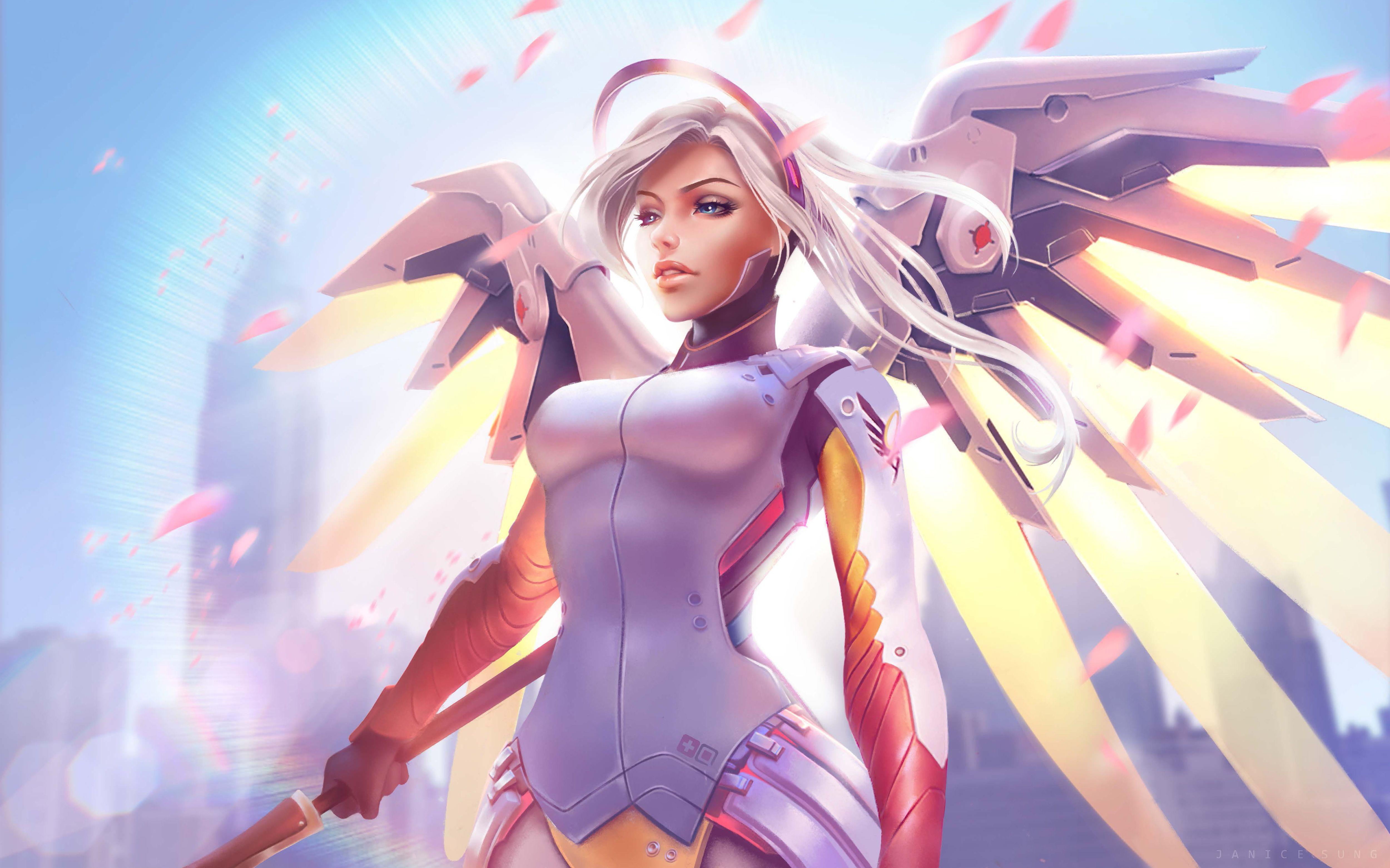 5000x3125 Mercy Overwatch 5K Wallpaper. HD .hdwallpaper.in