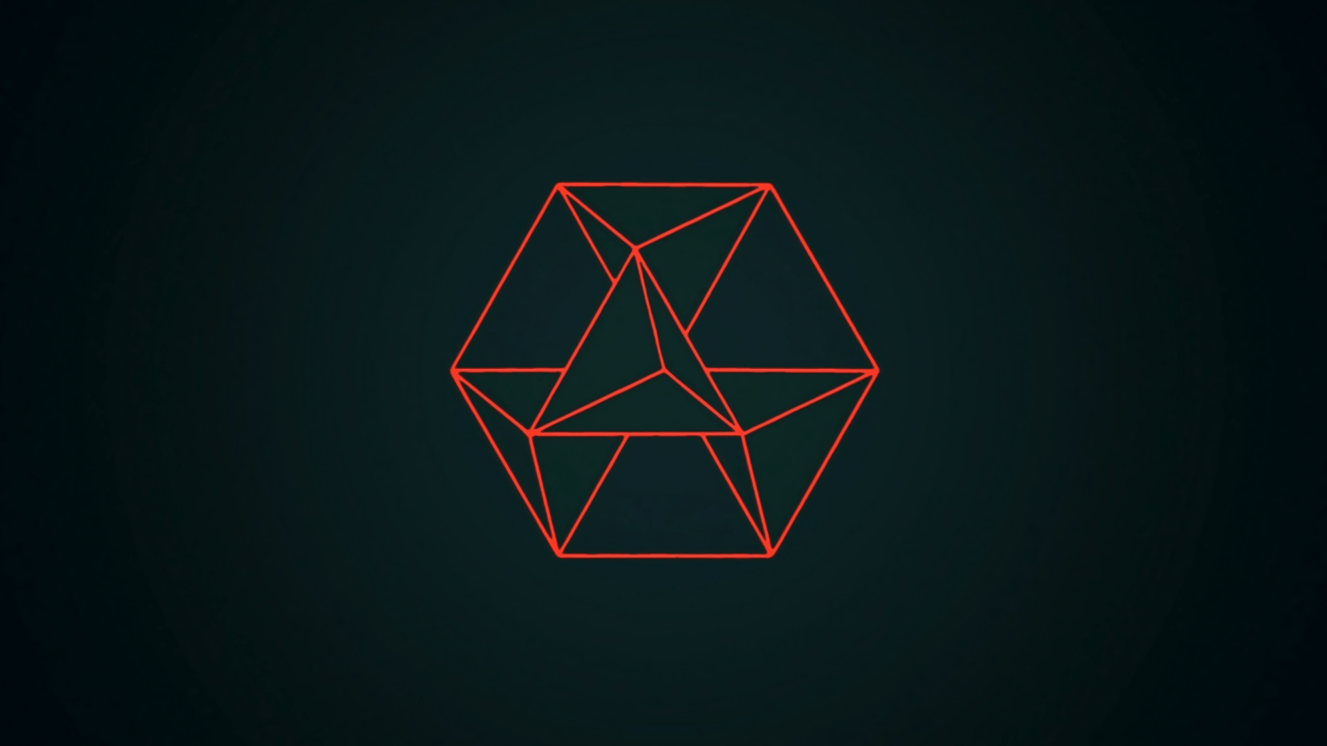 1920x1080 Minimalist Facet Fusion: Abstract Geometric HD Wallpaperx1080