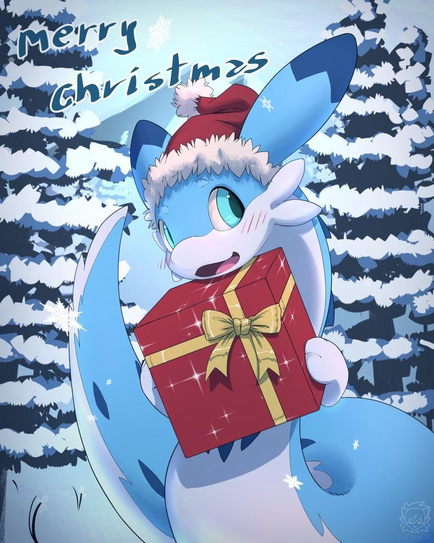 864x1080 I've drawn Chillet ready for Christmas, bois