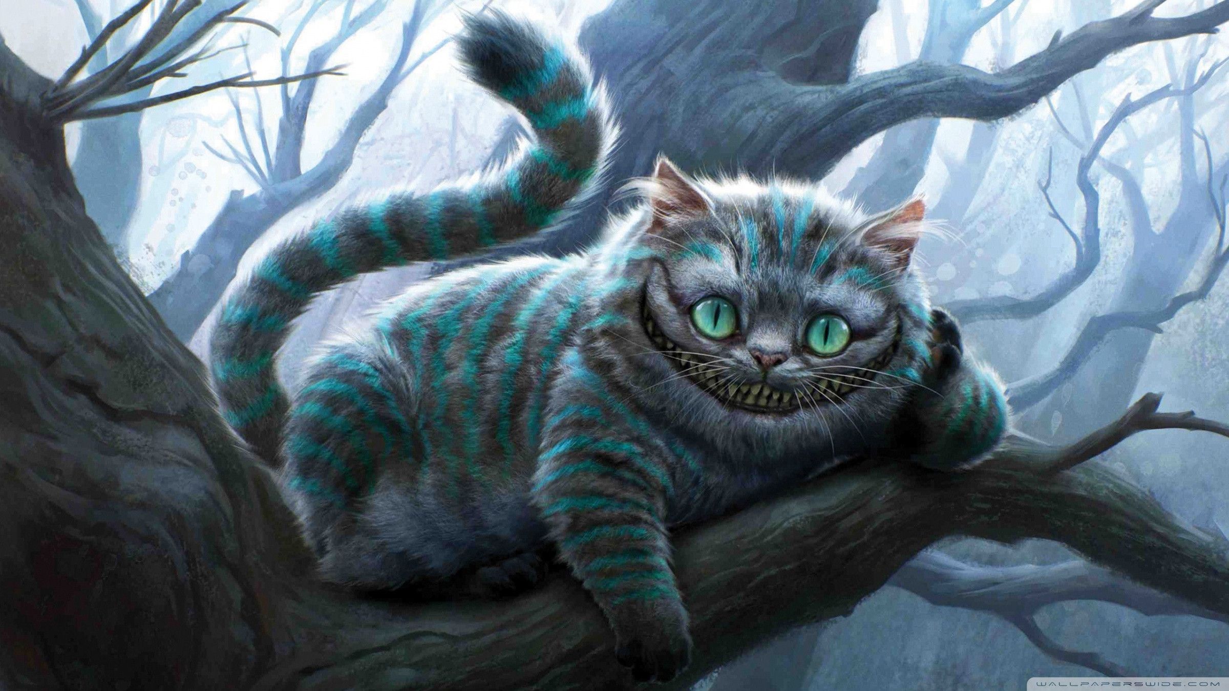 2400x1350 Desktop wallpaper: Alice In Wonderland (2010), Movie 4K free download for PC. 664148