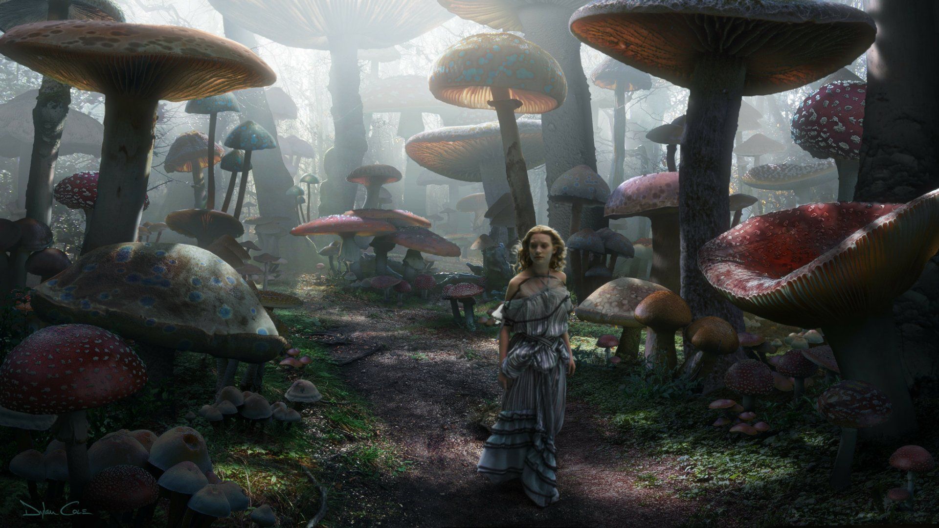 1920x1080 Download Alice (Alice In Wonderland) Movie Alice In Wonderland (2010) HD Wallpaper