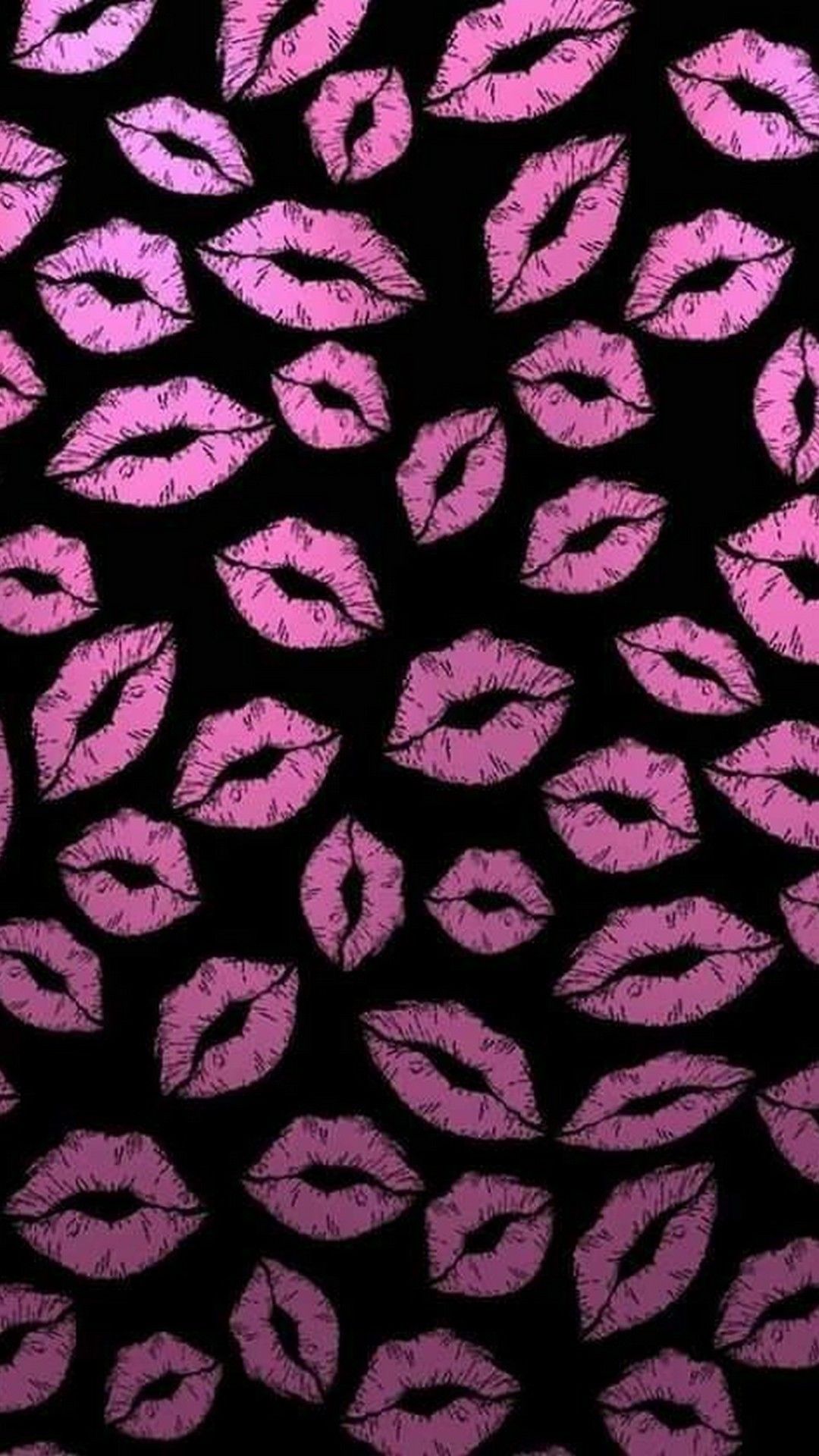 1080x1920 Black And Pink Pattern Wallpaper