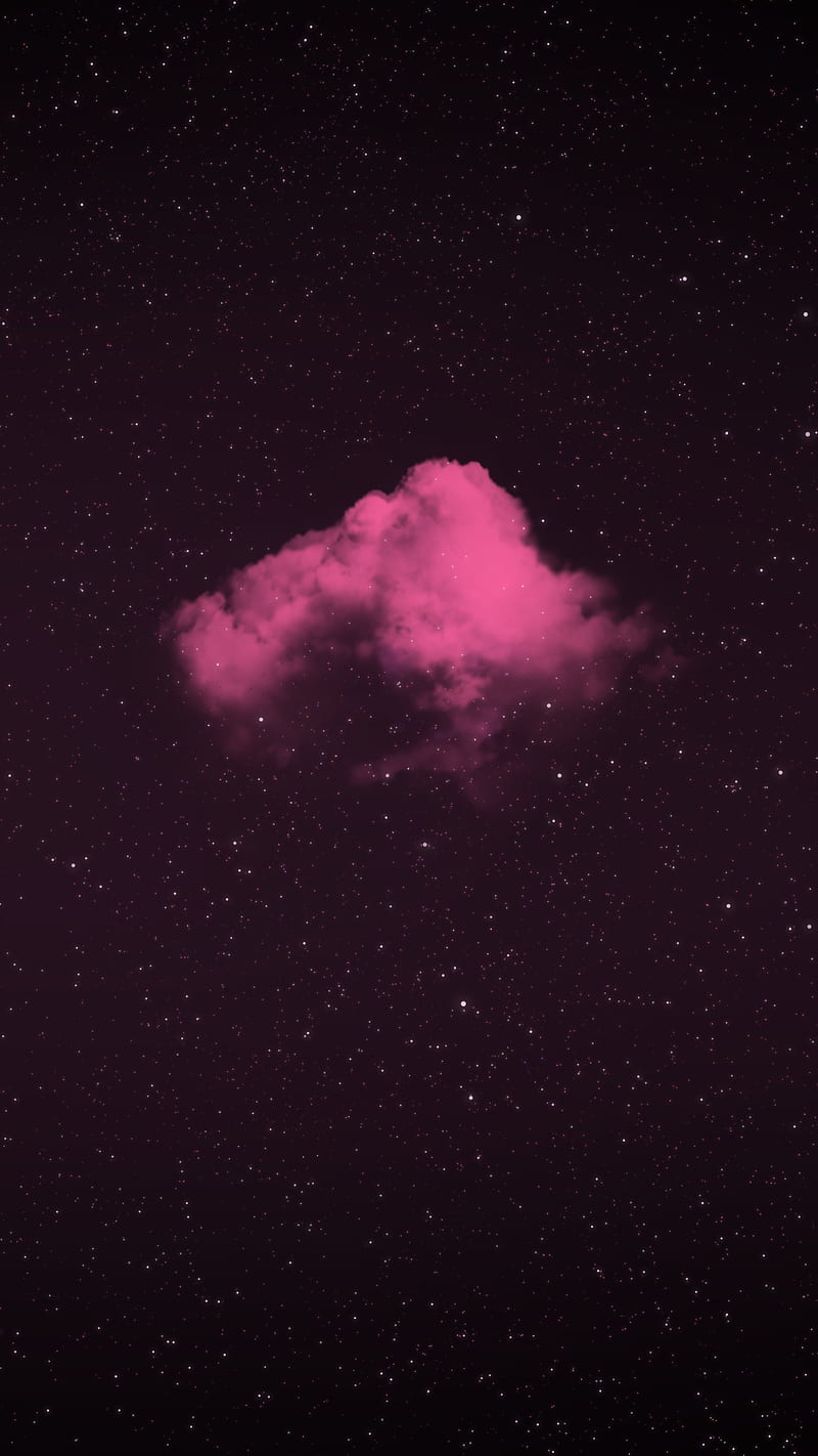 800x1422 Awan estetis, pink, amoled, bezel less, hitam, gelap, iphone, langit malam, oled, Wallpaper ponsel HD