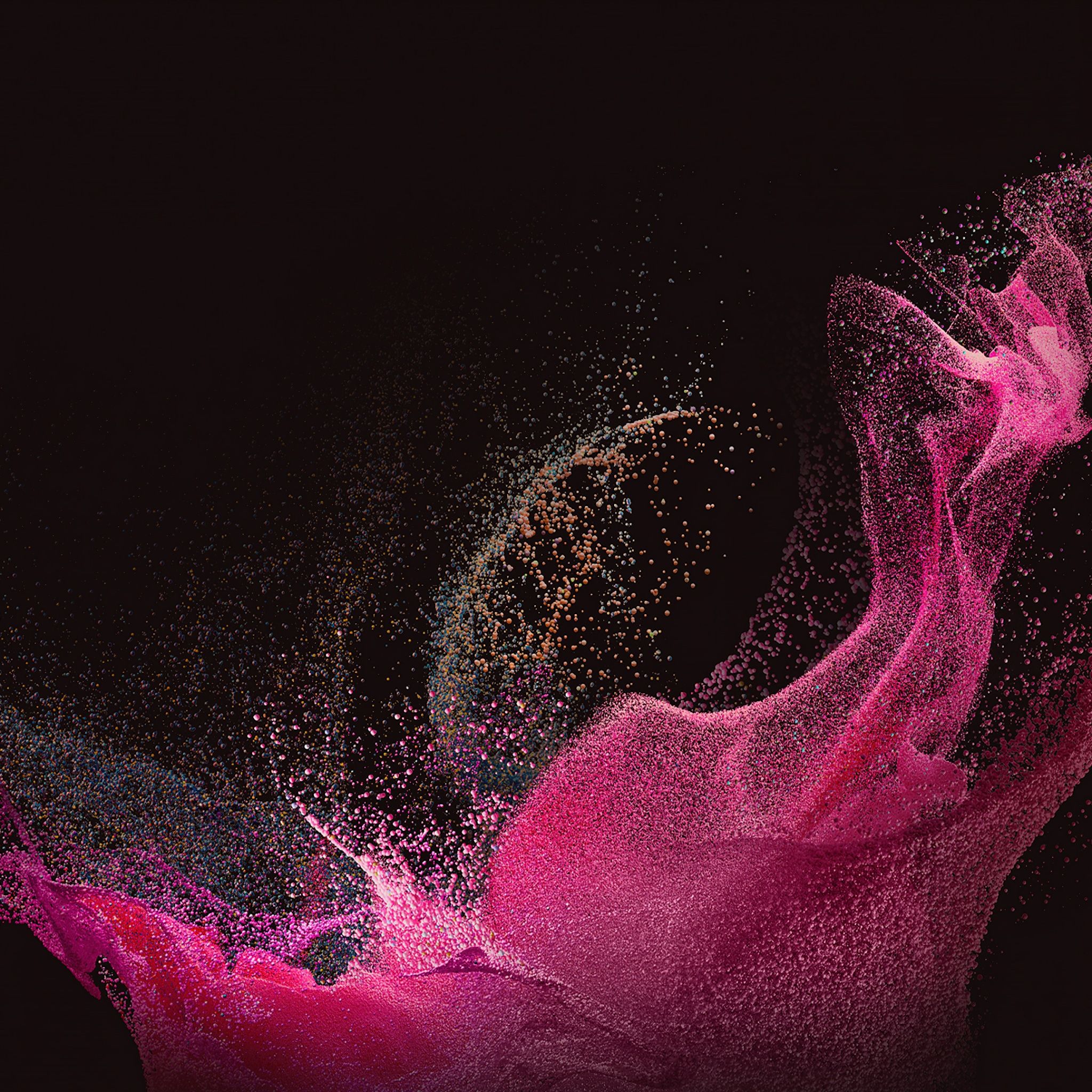 2048x2048 Samsung Galaxy Book Wallpaper 4K, Pink abstract, Stock