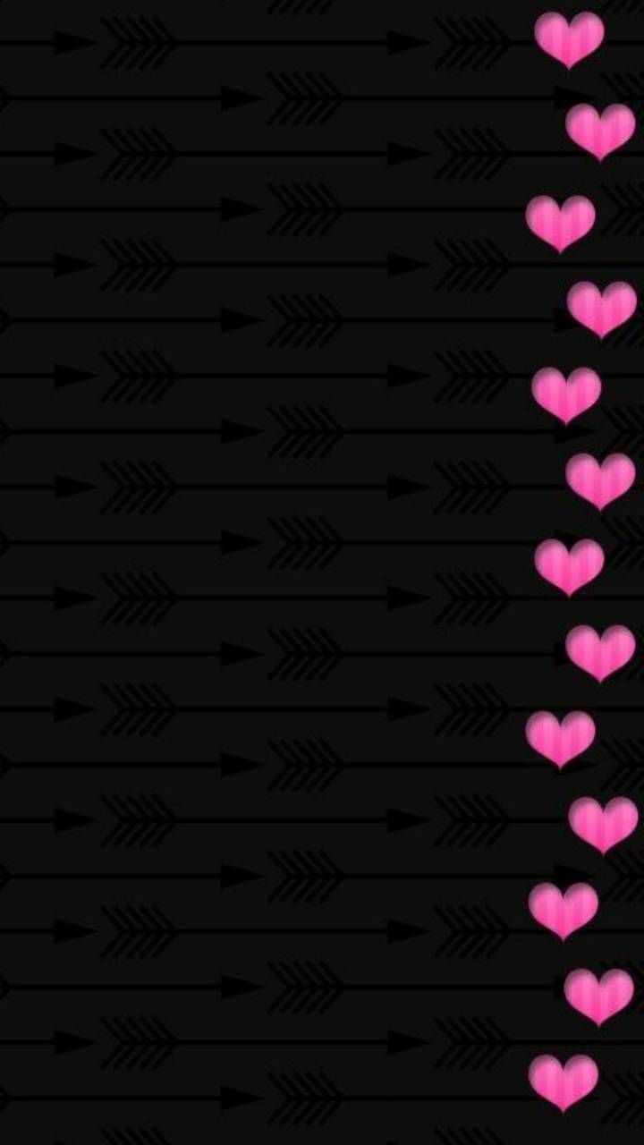 720x1280 Cute Black And Pink Wallpaper