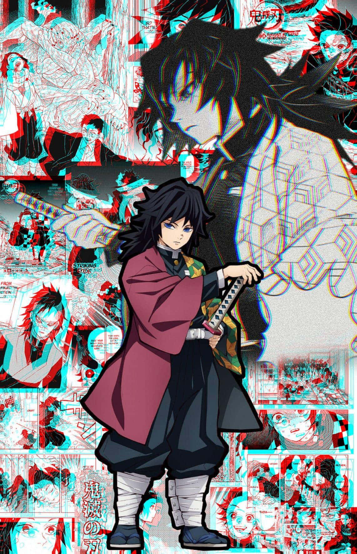 1142x1773 Download Demon Slayer Giyu Tomioka Aesthetic Manga Wallpaper